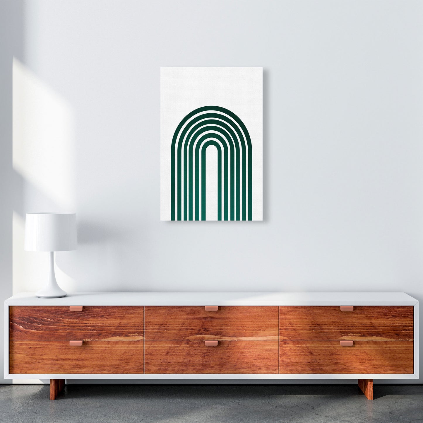 Rainbow emerald Art Print by Pixy Paper A2 Canvas
