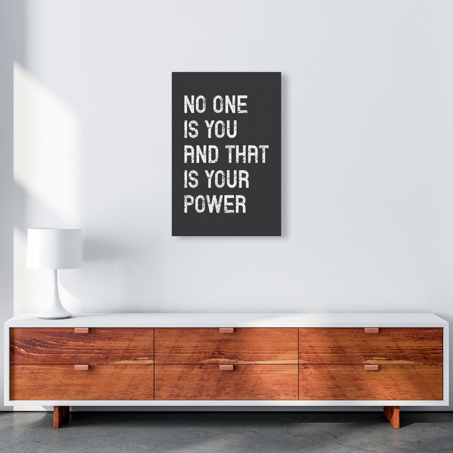 No One Is You Art Print by Pixy Paper A2 Canvas