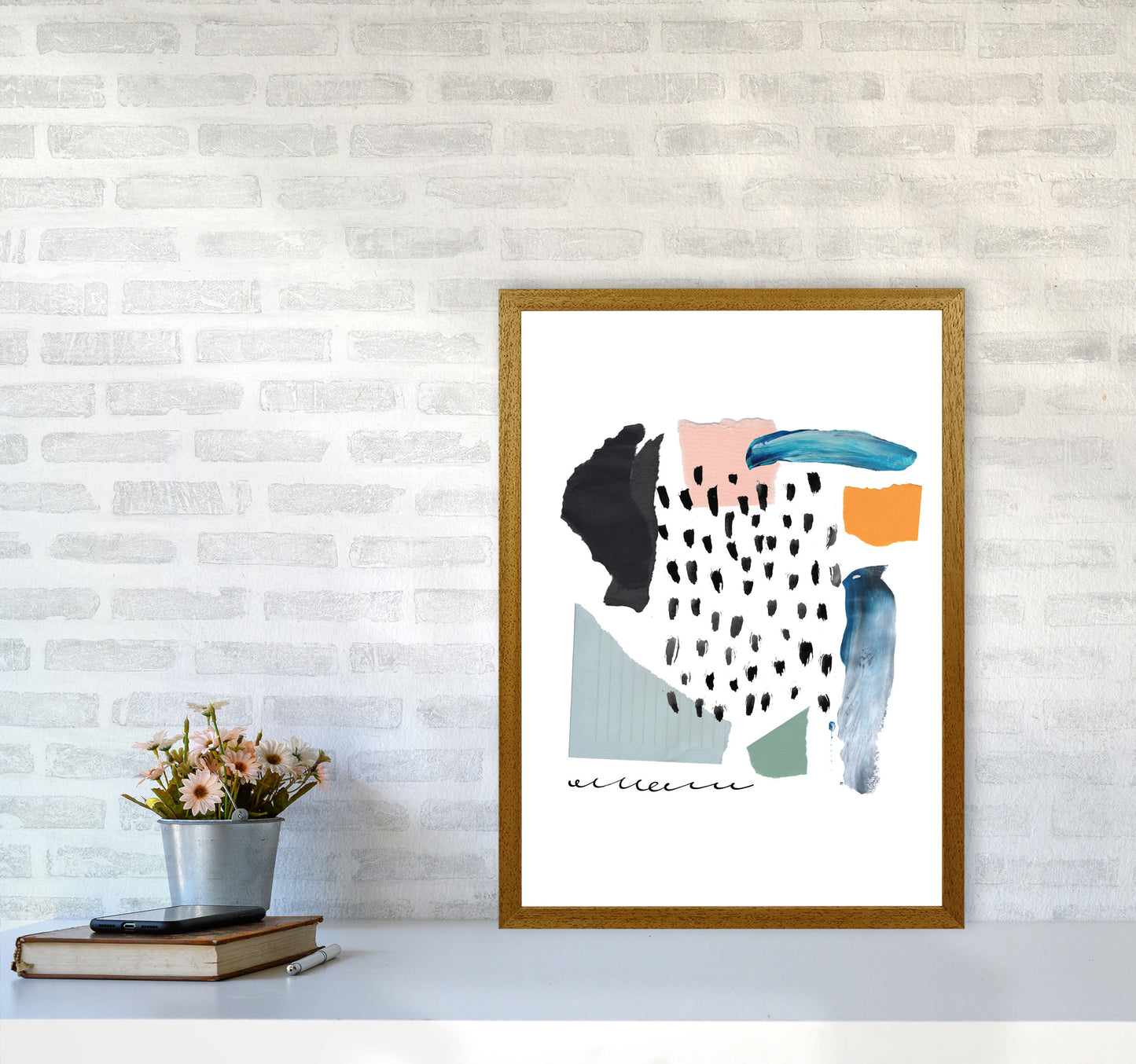 Abstract Shapes Artboard Modern Print A2 Print Only