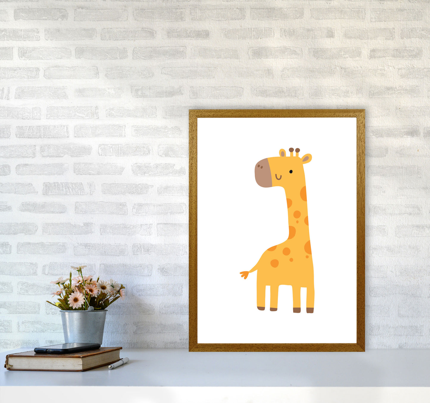 Children's Animals, Giraffe Modern Print A2 Print Only