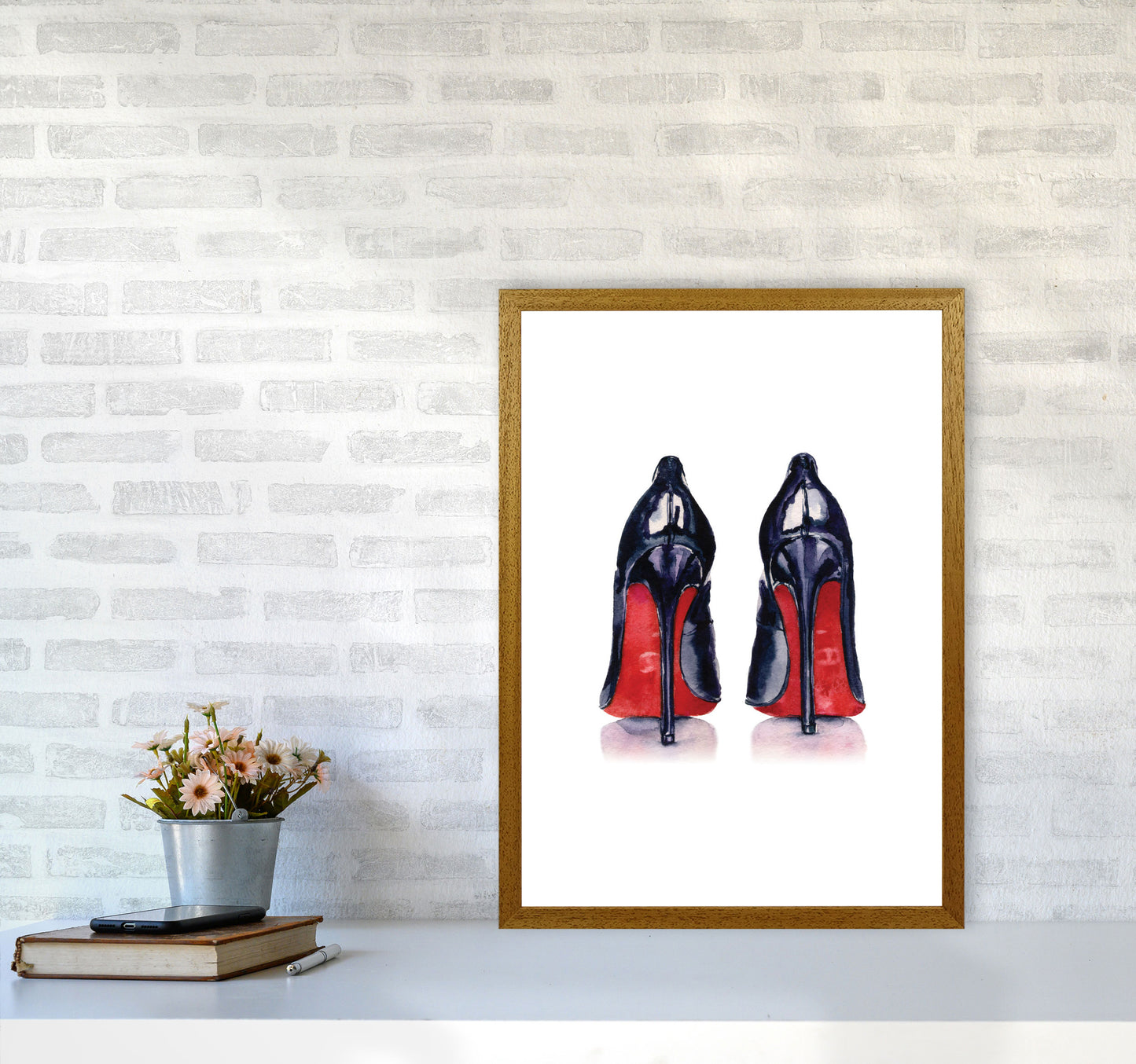 Black High Heels Modern Print A2 Print Only