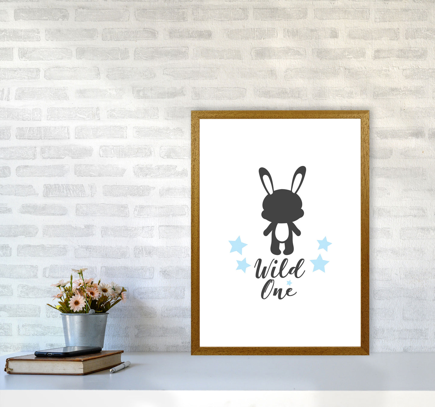 Wild One Framed Nursey Wall Art Print A2 Print Only