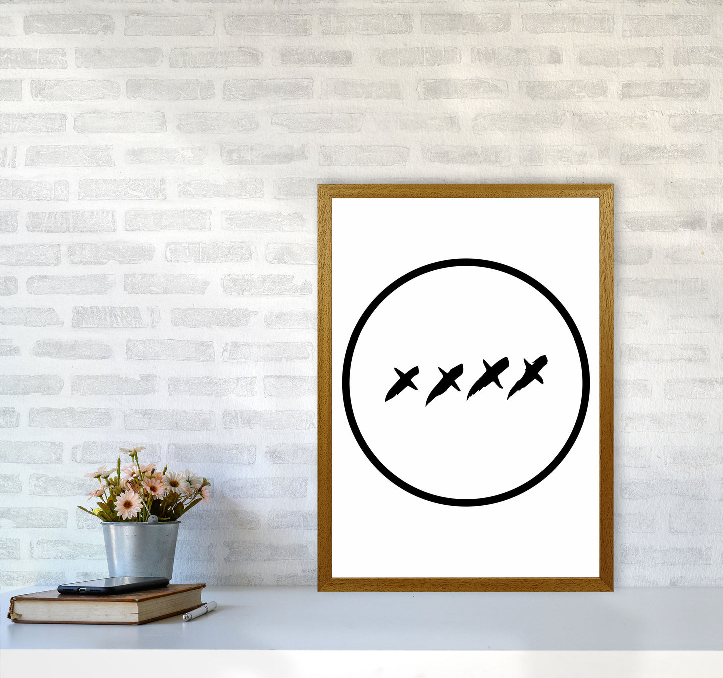 XXXX Kisses Modern Print A2 Print Only