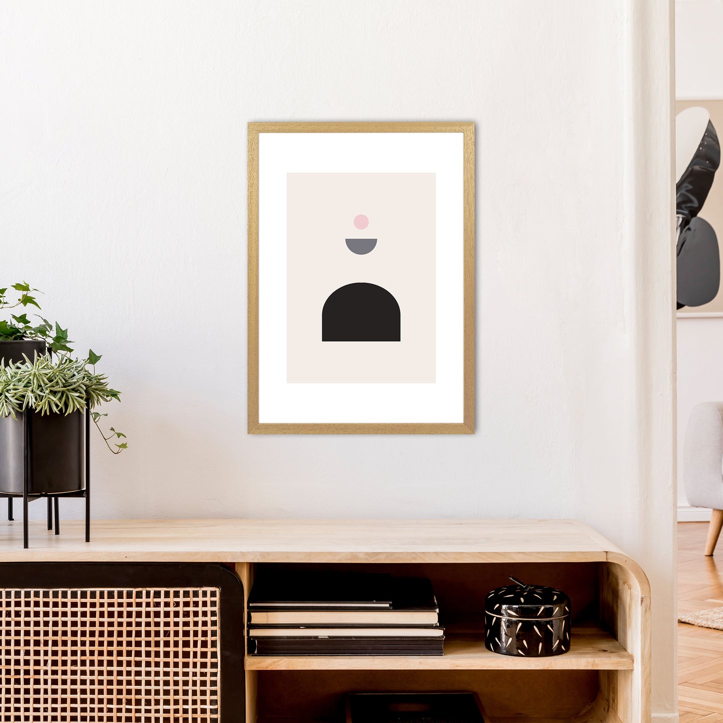 Mila Pink Abstract N13 Art Print by Pixy Paper A2 Print Only