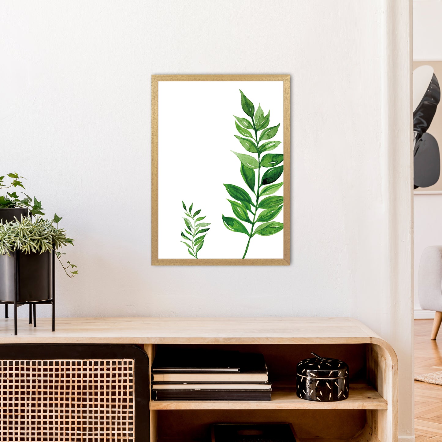 Side Leaf Exotic Art Print by Pixy Paper A2 Print Only