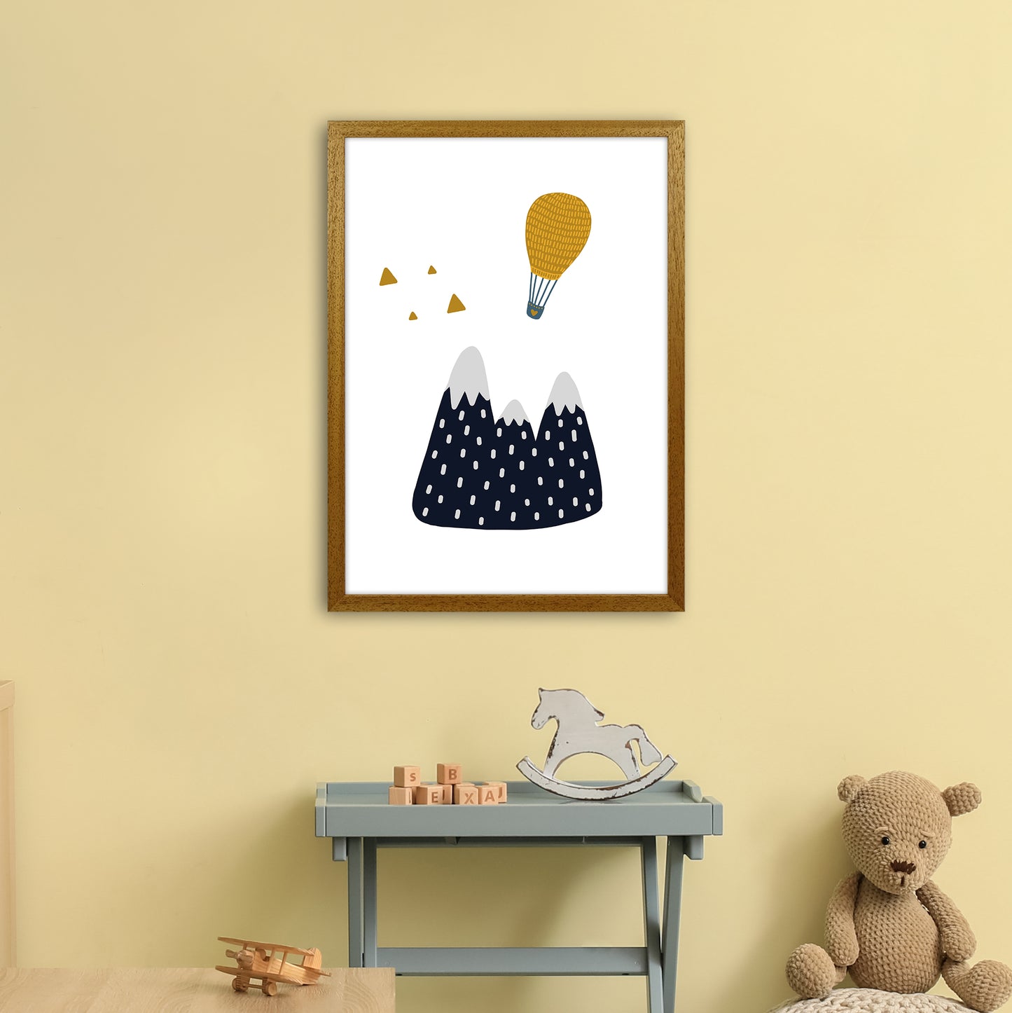 Little Explorer Hot Air Balloon Art Print by Pixy Paper A2 Print Only