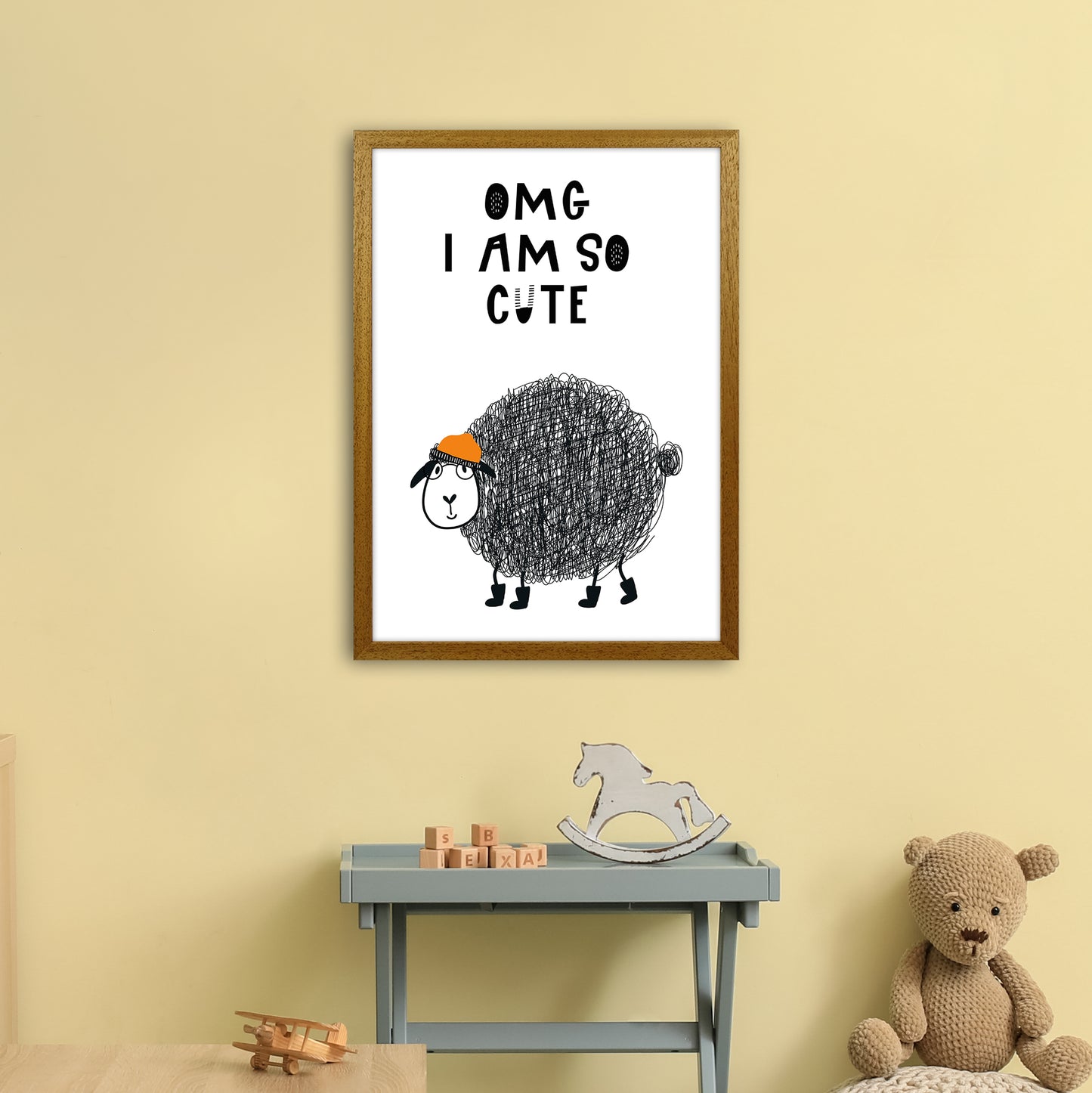 Omg I Am So Cute Animal Pop Art Print by Pixy Paper A2 Print Only