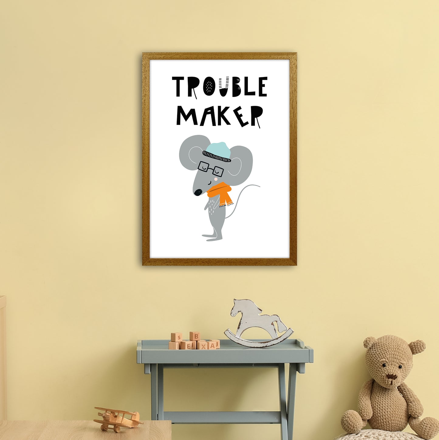 Trouble Maker Animal Pop Art Print by Pixy Paper A2 Print Only