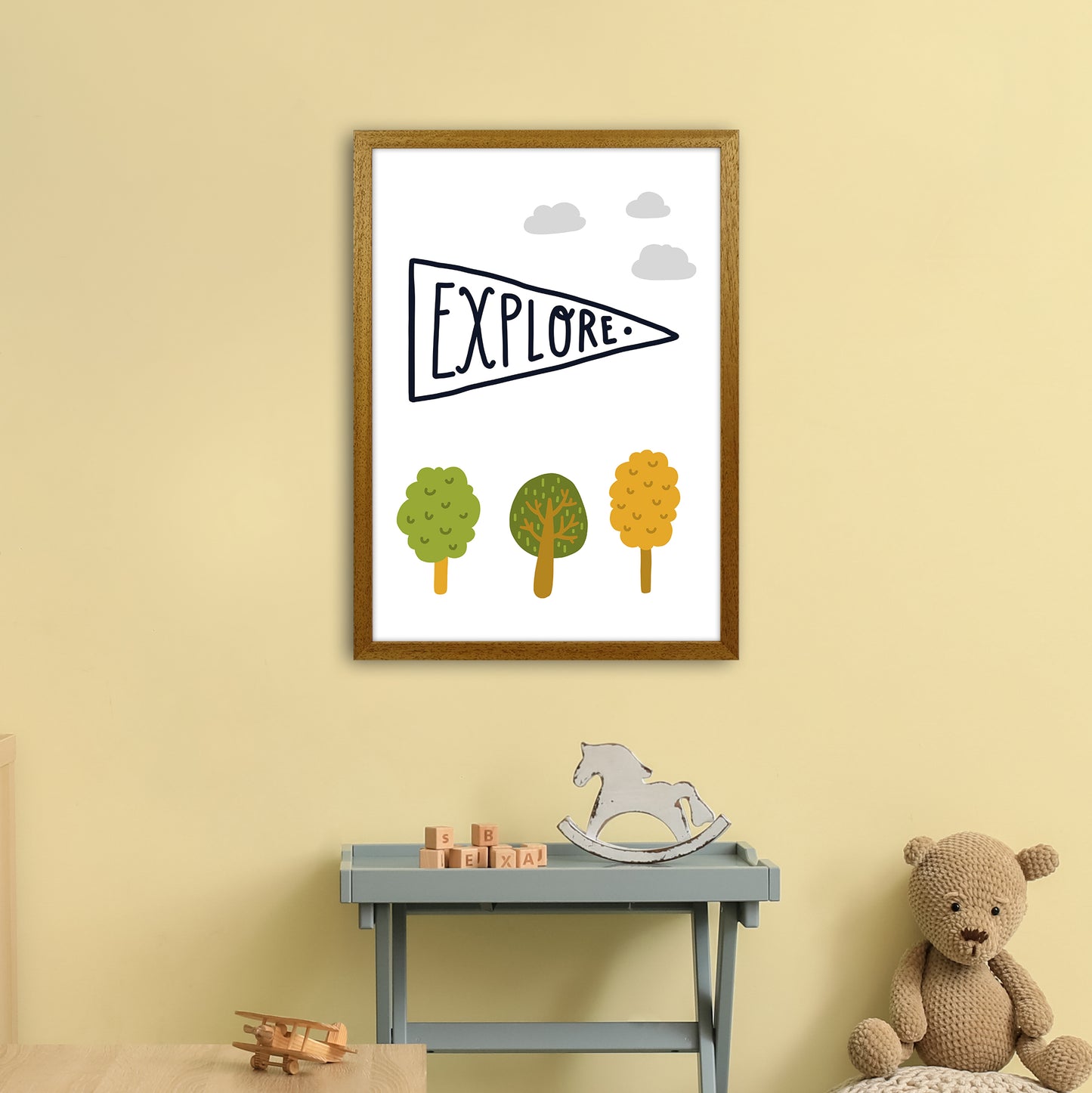Little Explorer Sign Art Print by Pixy Paper A2 Print Only