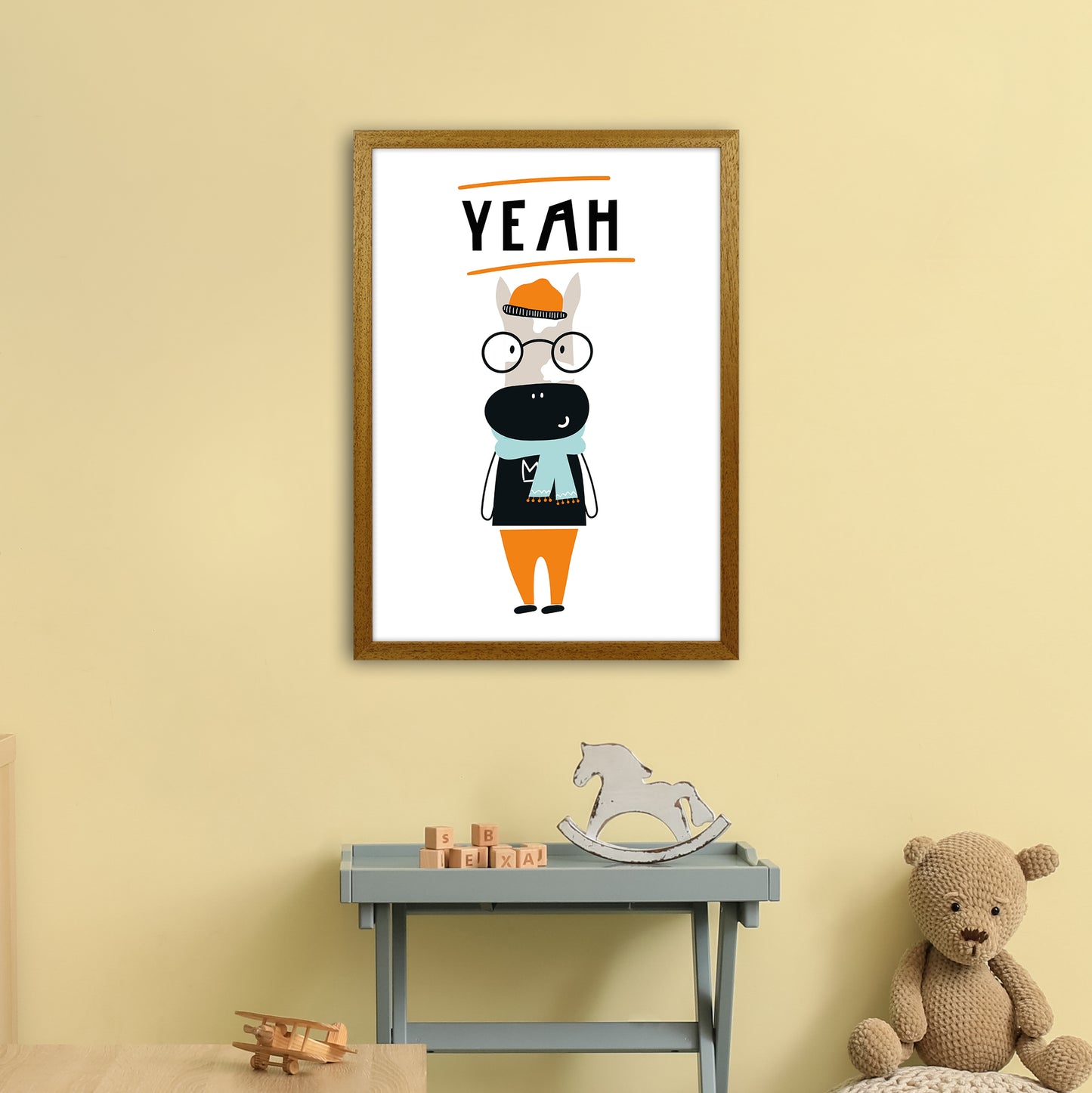 Yeah Animal Pop Art Print by Pixy Paper A2 Print Only