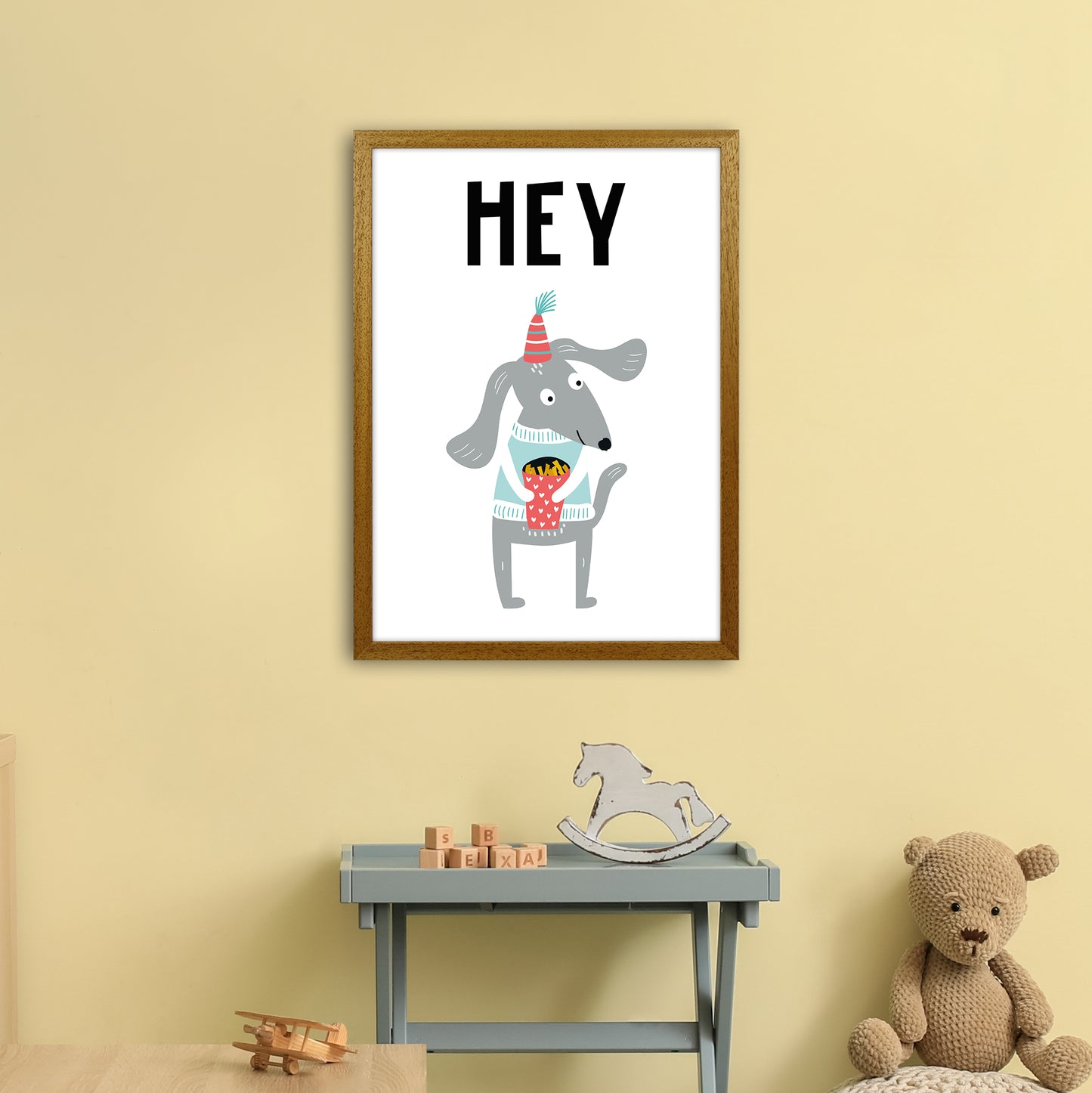 Hey Animal Pop Art Print by Pixy Paper A2 Print Only