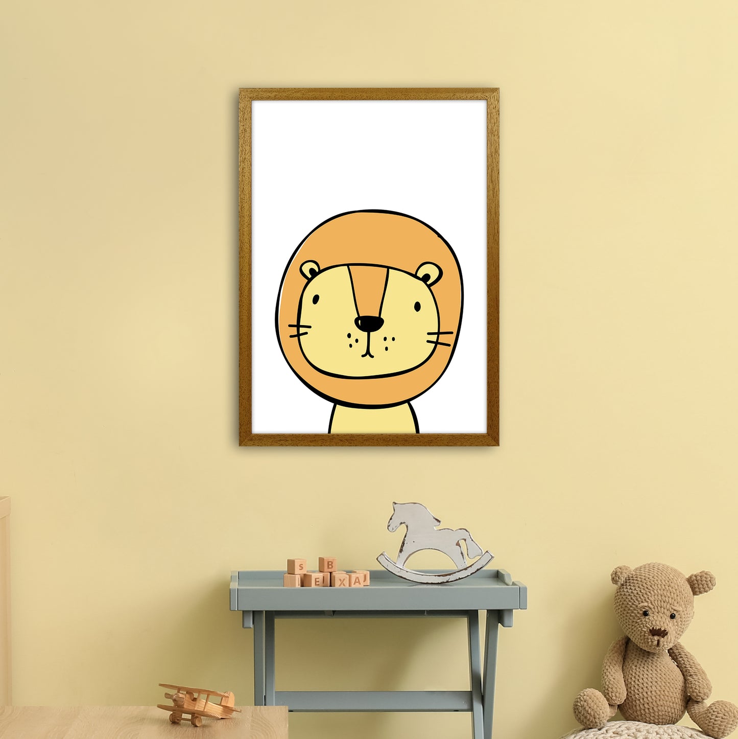 Lion Art Print by Pixy Paper A2 Print Only