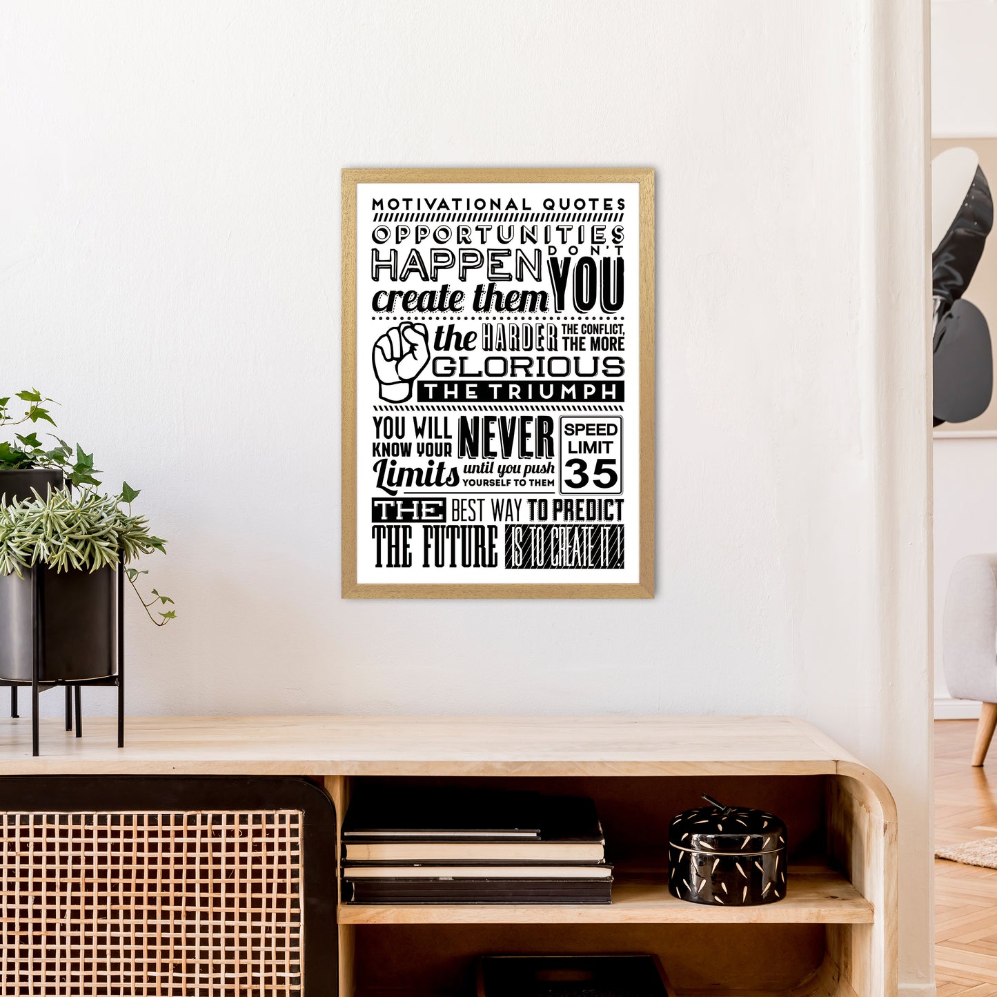 Opportunities Happen Vintage Art Print by Pixy Paper A2 Print Only