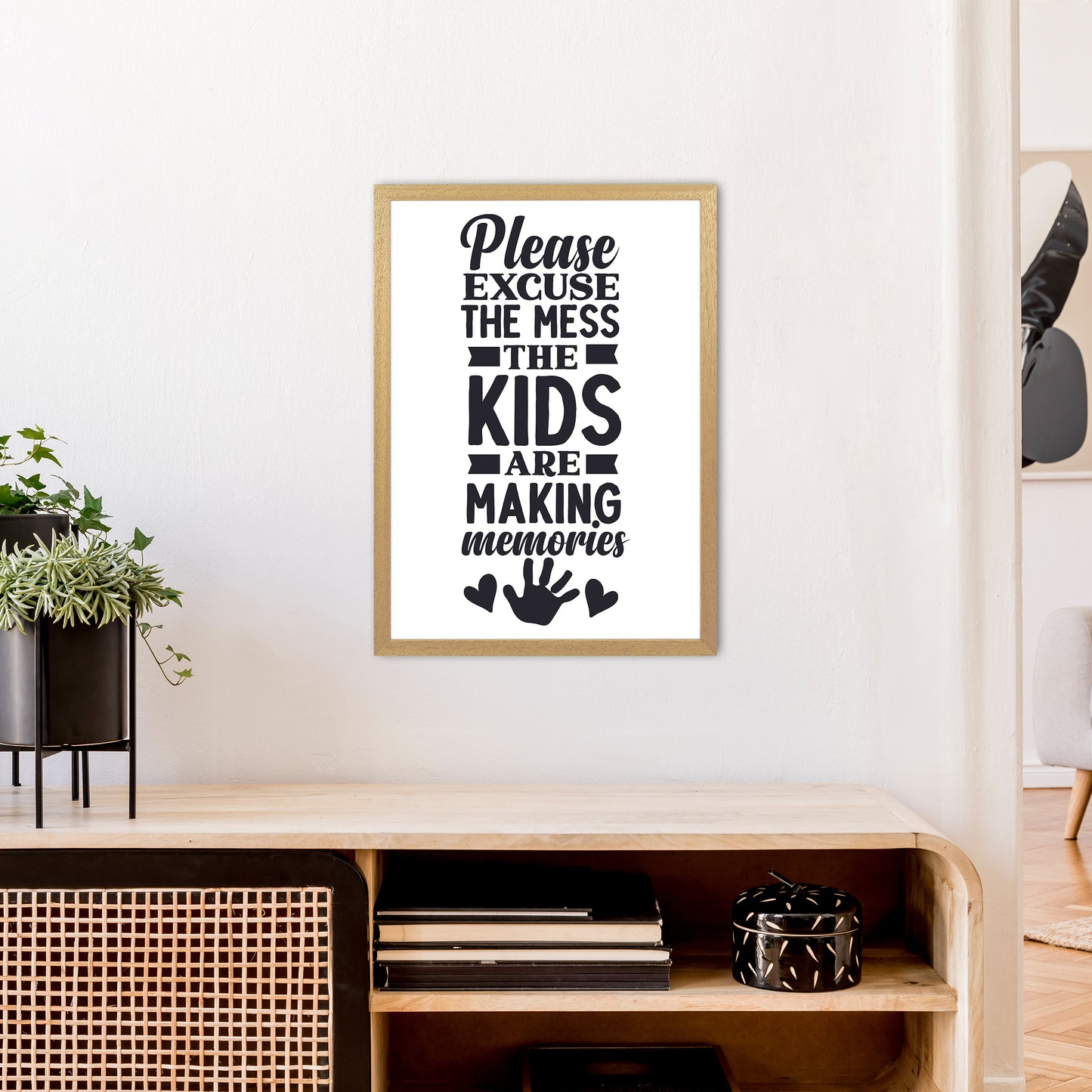 Please Excuse The Mess Art Print by Pixy Paper A2 Print Only