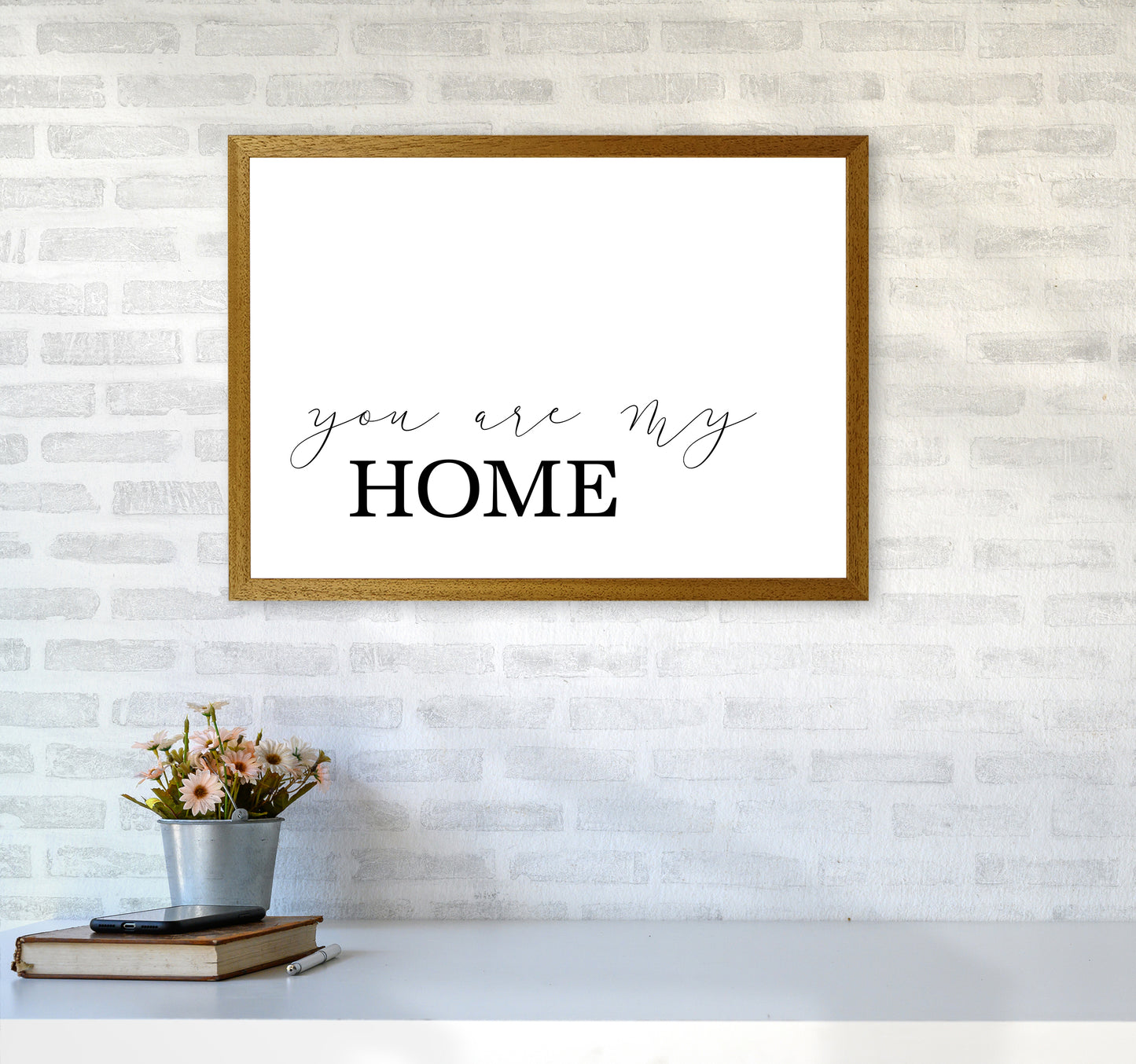 You Are My Home Art Print by Pixy Paper A2 Print Only
