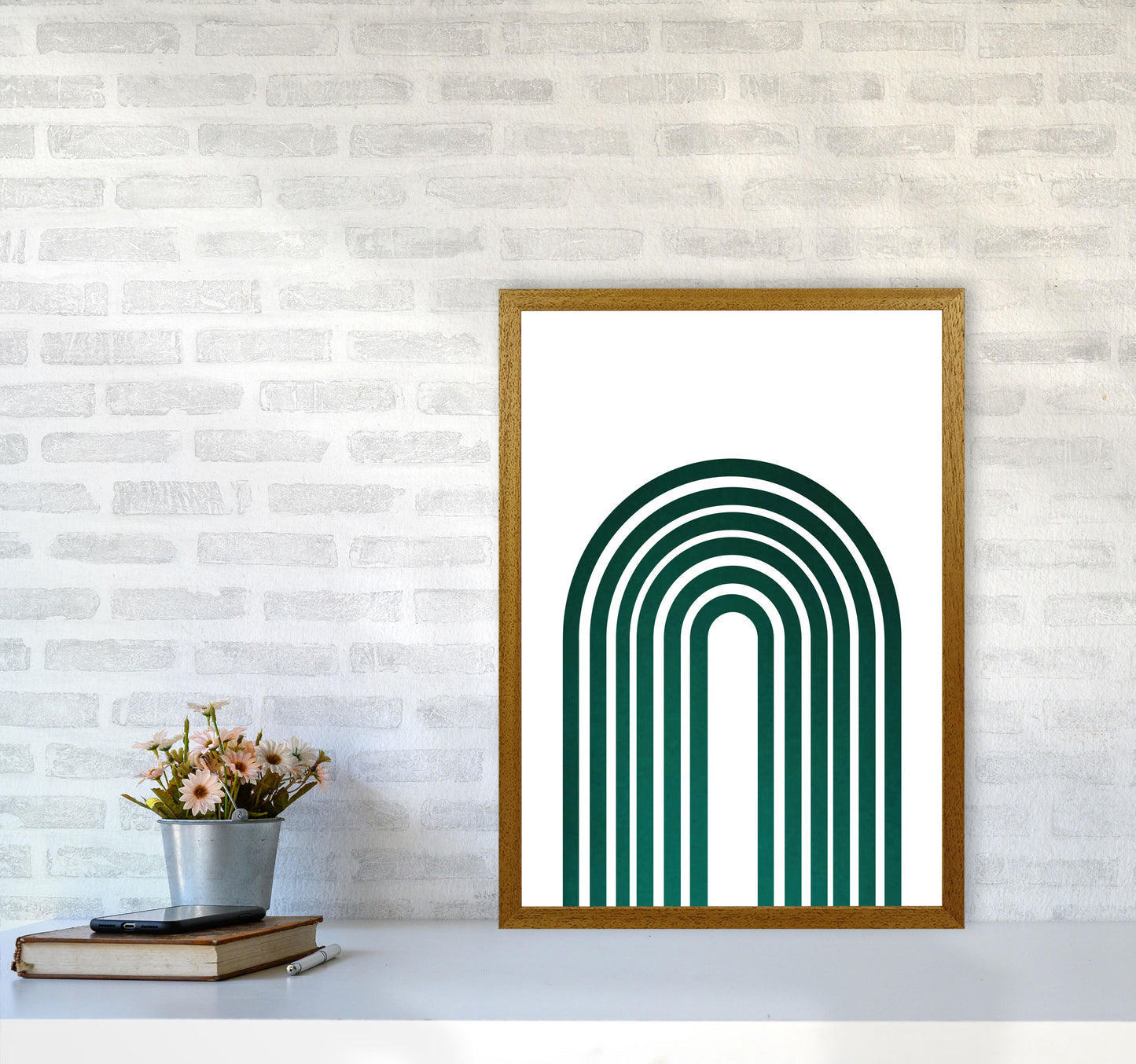 Rainbow emerald Art Print by Pixy Paper A2 Print Only