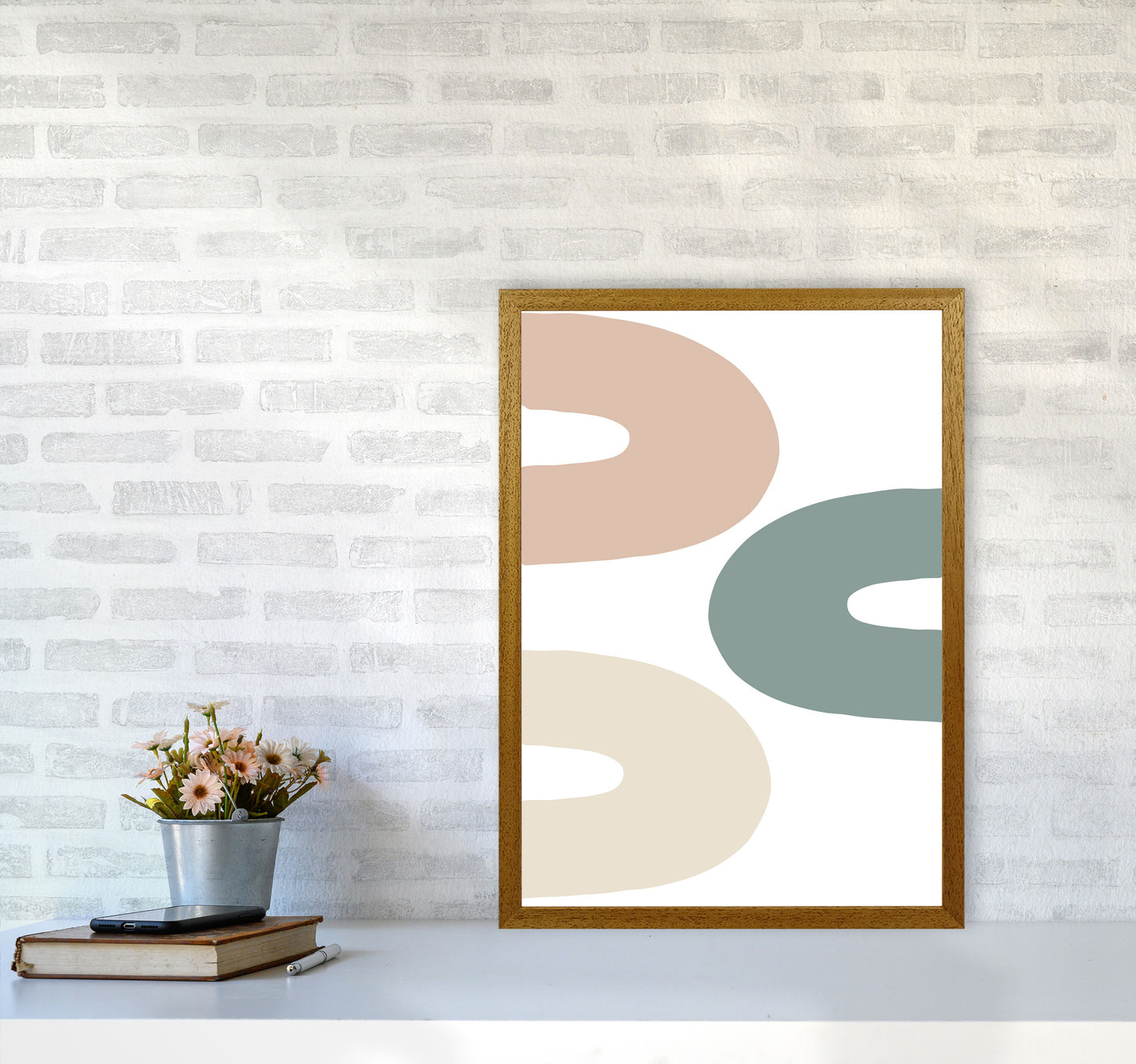 Inspired Three Rainbows Art Print by Pixy Paper A2 Print Only