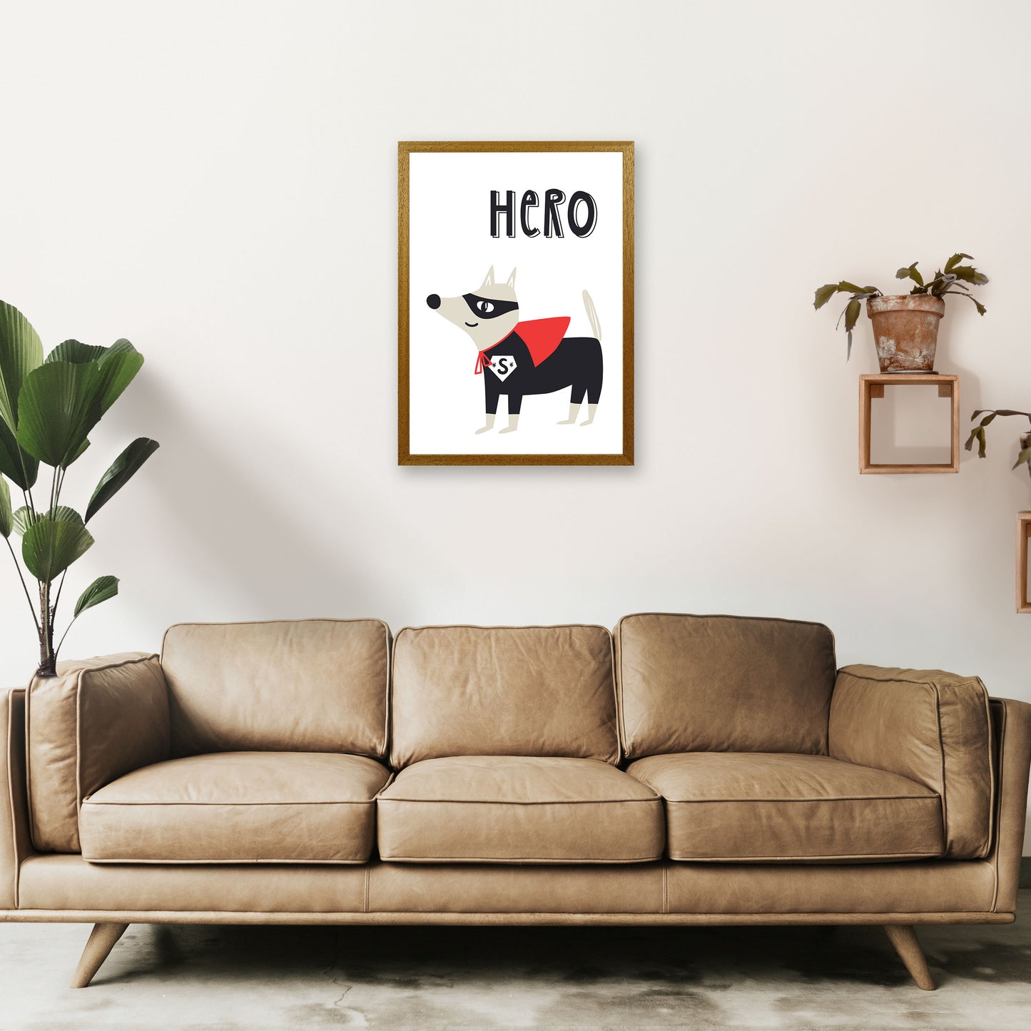Hero dog Art Print by Pixy Paper A2 Print Only