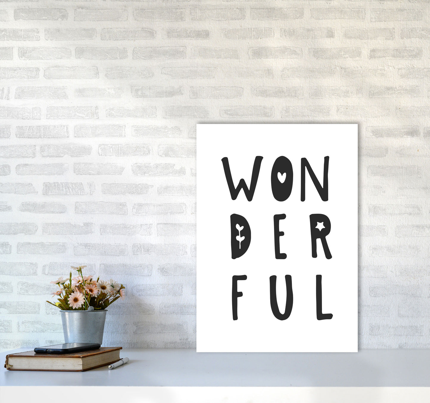 Wonderful Black Framed Nursey Wall Art Print A2 Black Frame
