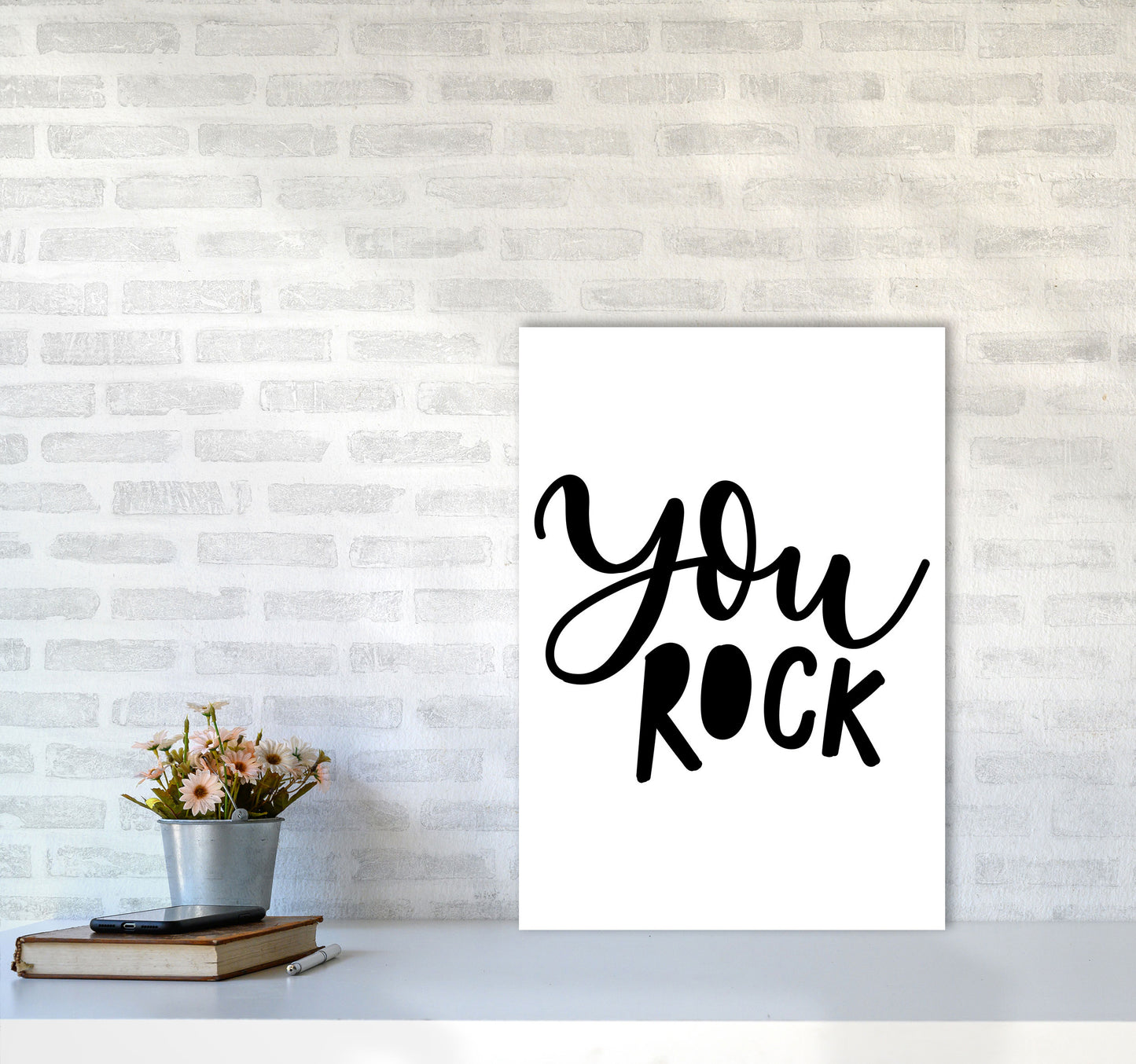 You Rock Modern Print A2 Black Frame