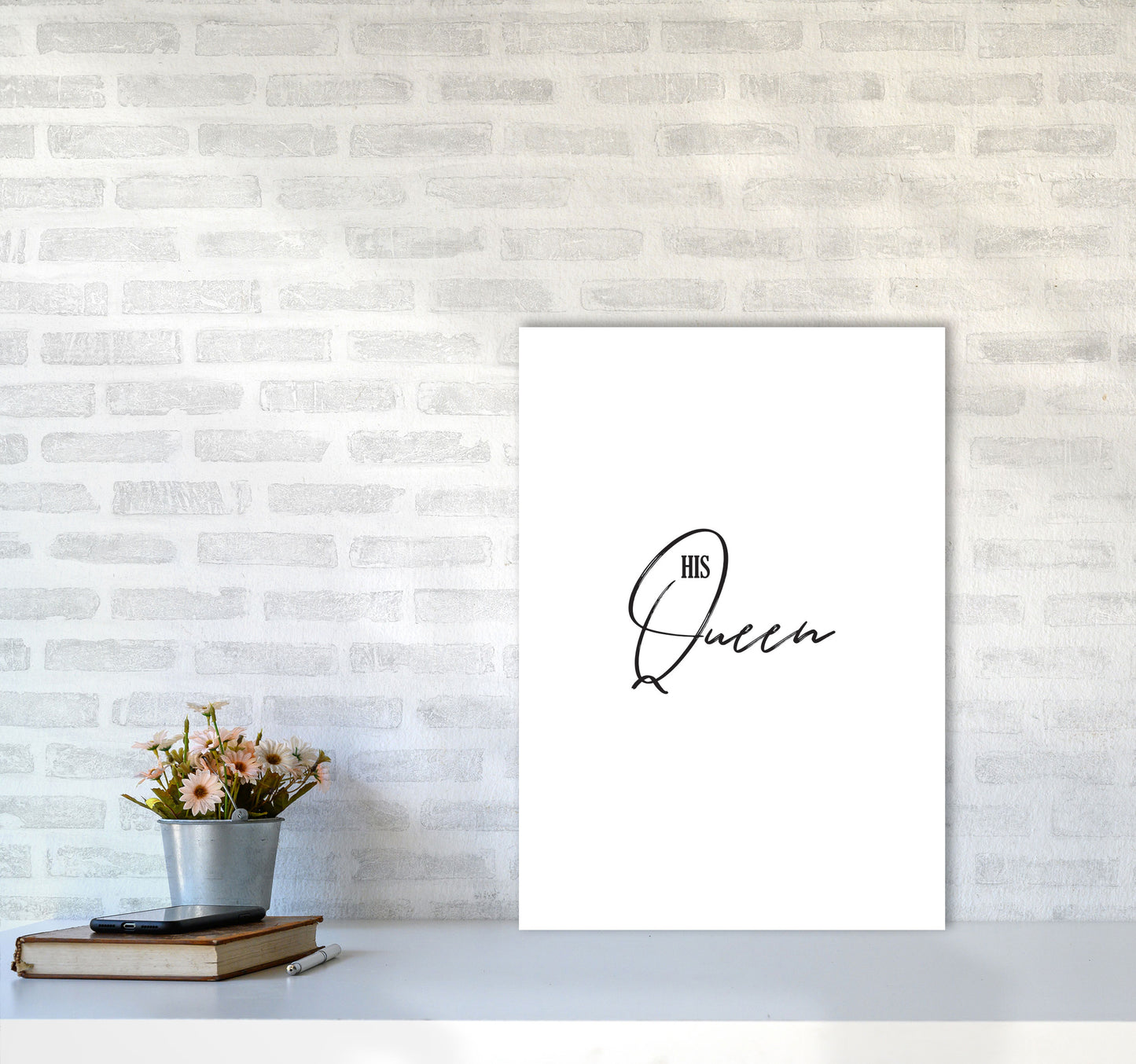 The Queen Modern Print A2 Black Frame