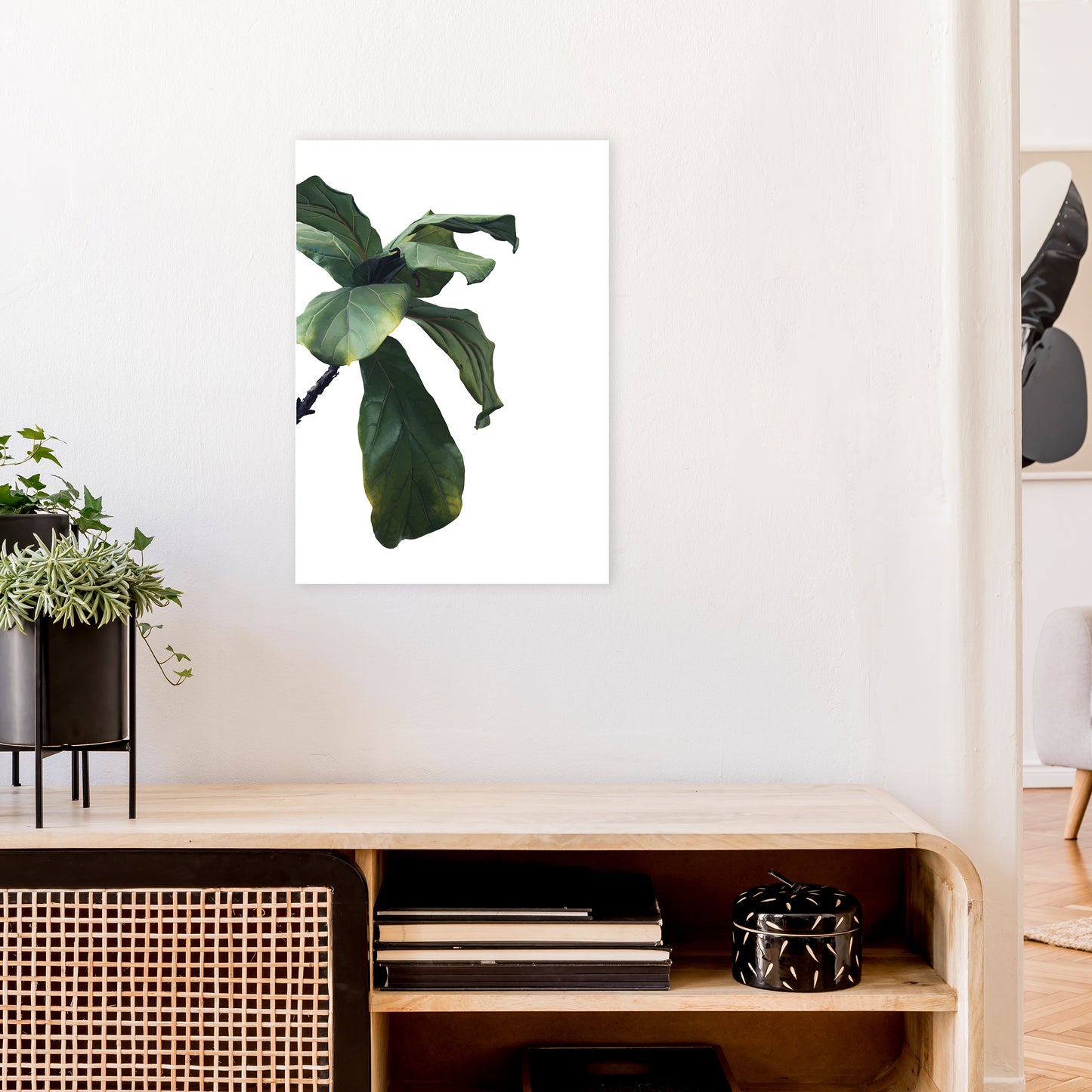 Plant Head Part One Art Print by Pixy Paper A2 Black Frame