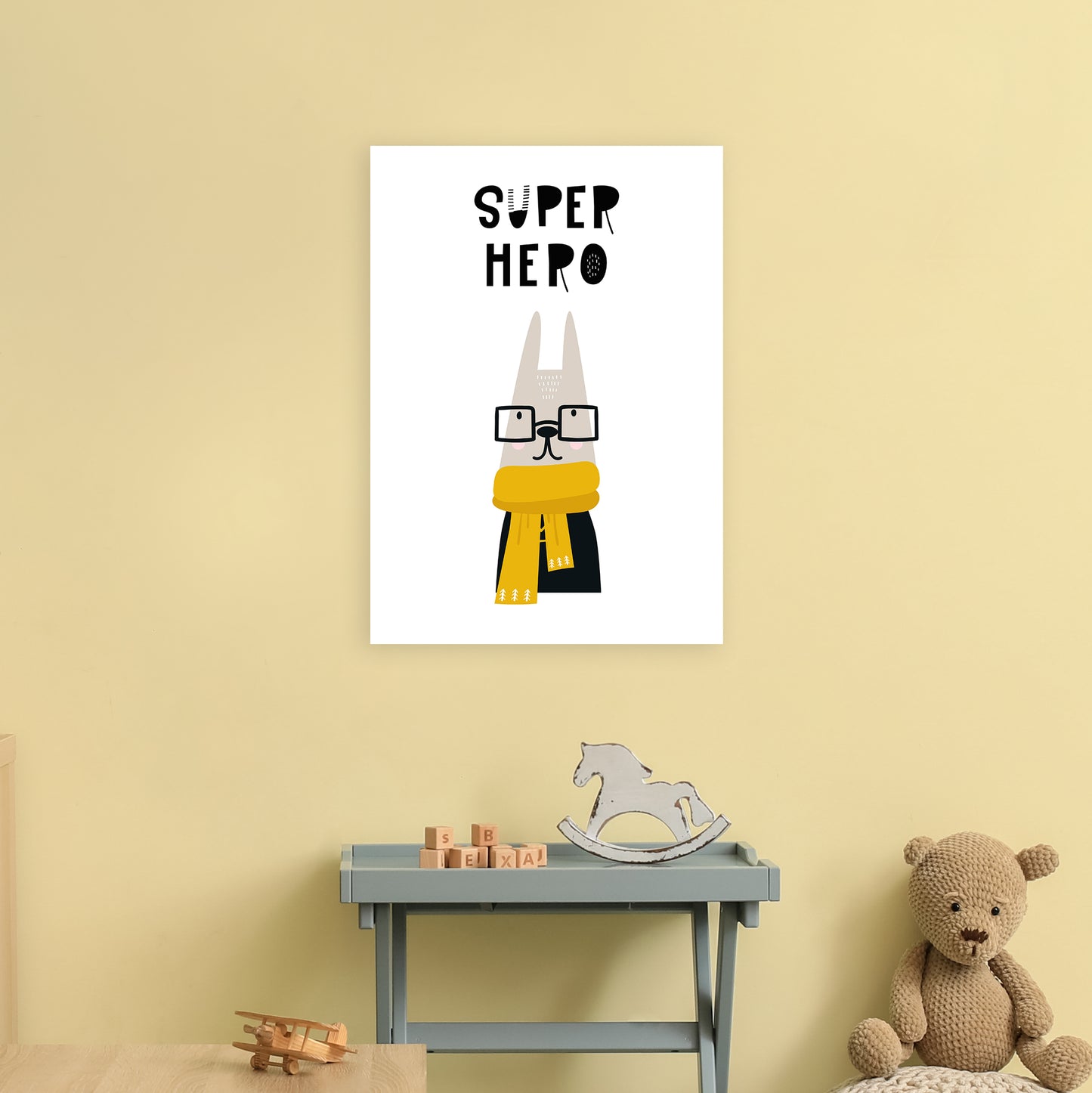 Super Hero Animal Pop Art Print by Pixy Paper A2 Black Frame
