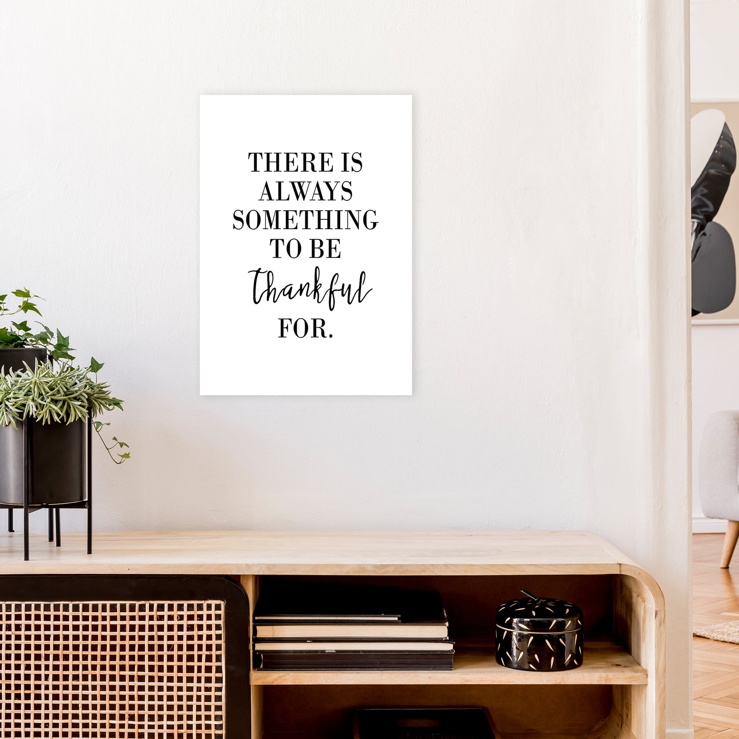 There Is Always Something Art Print by Pixy Paper A2 Black Frame