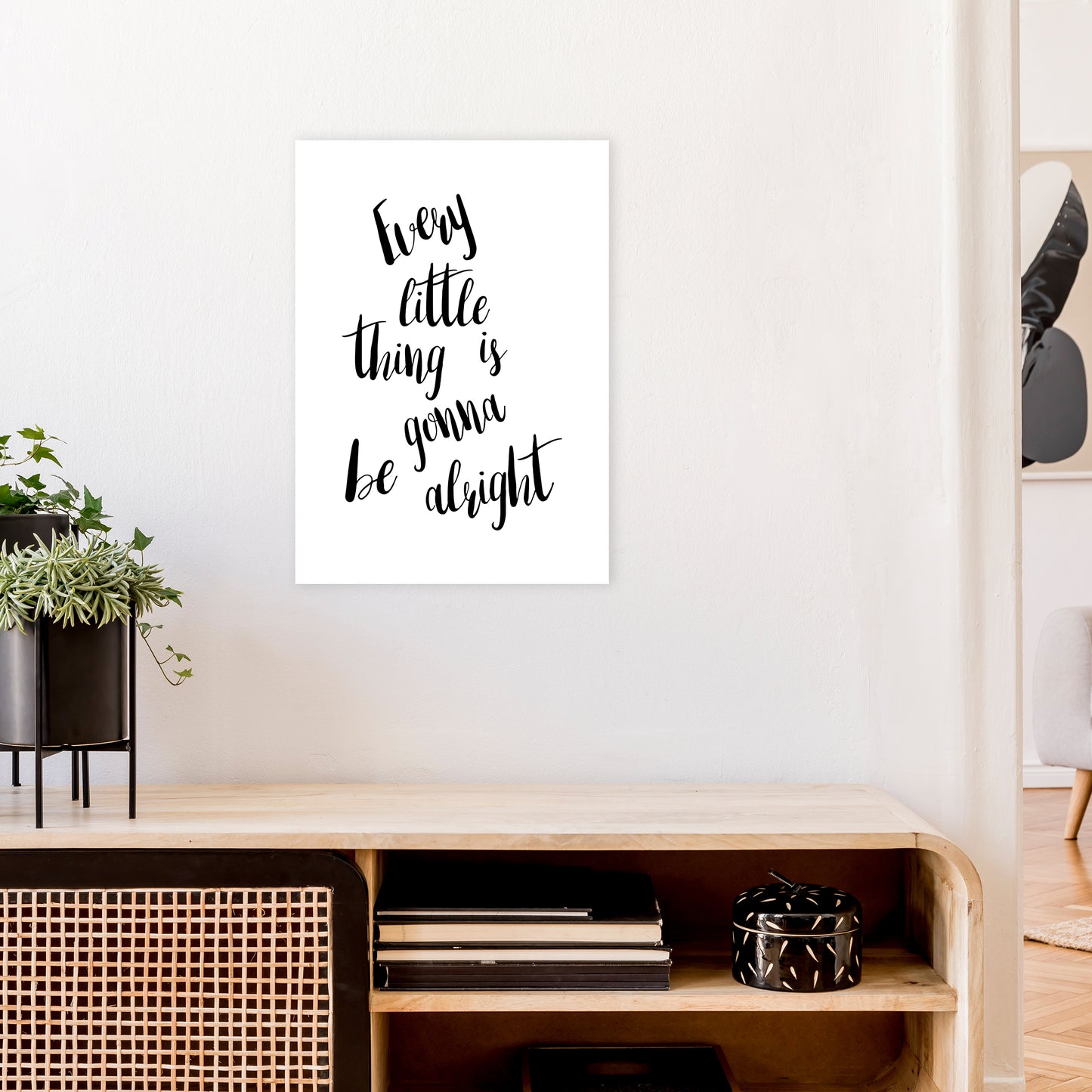 Every Little Thing Art Print by Pixy Paper A2 Black Frame
