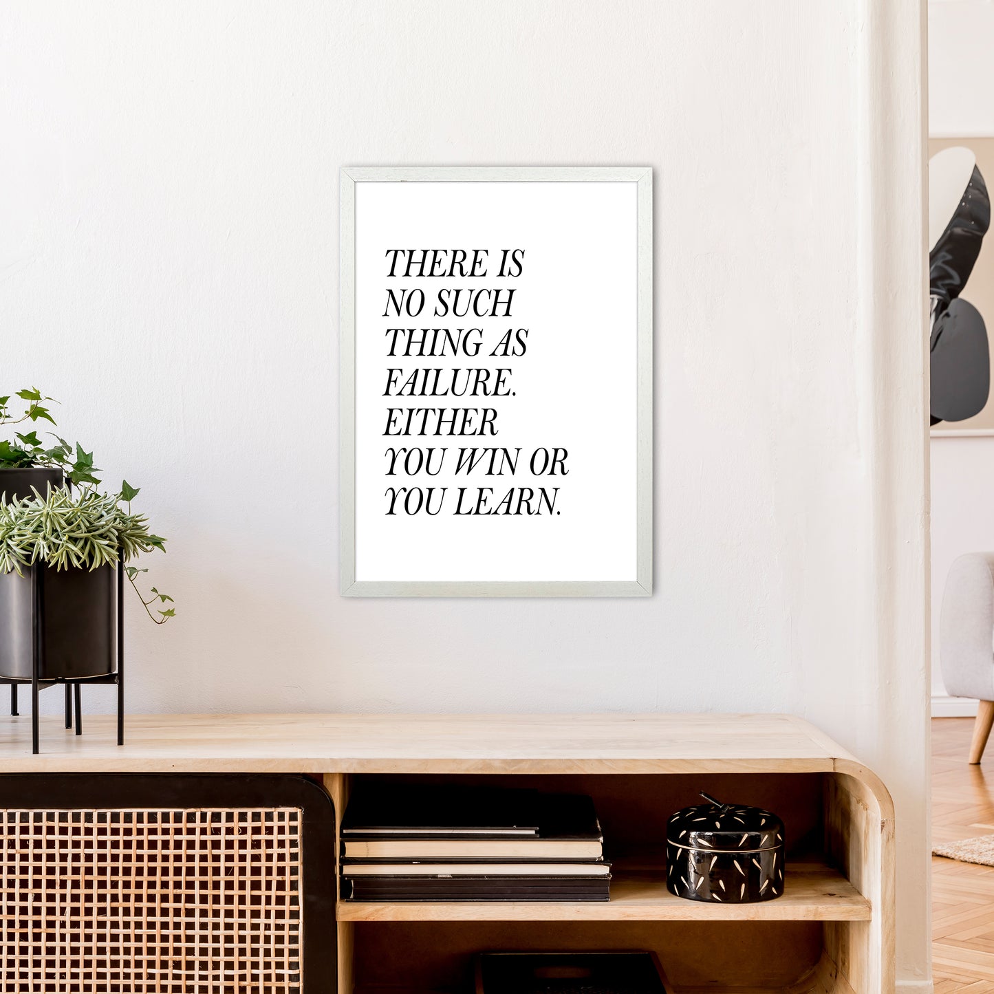There Is No Such Thing Art Print by Pixy Paper A2 Oak Frame