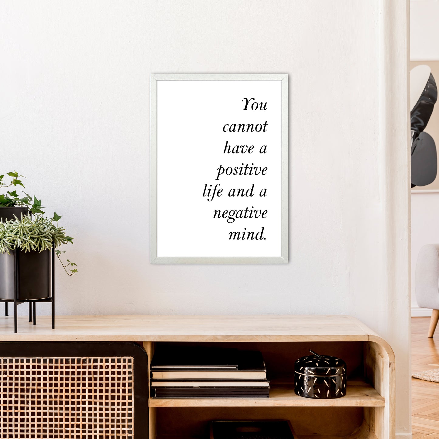 You Cannot Have Art Print by Pixy Paper A2 Oak Frame