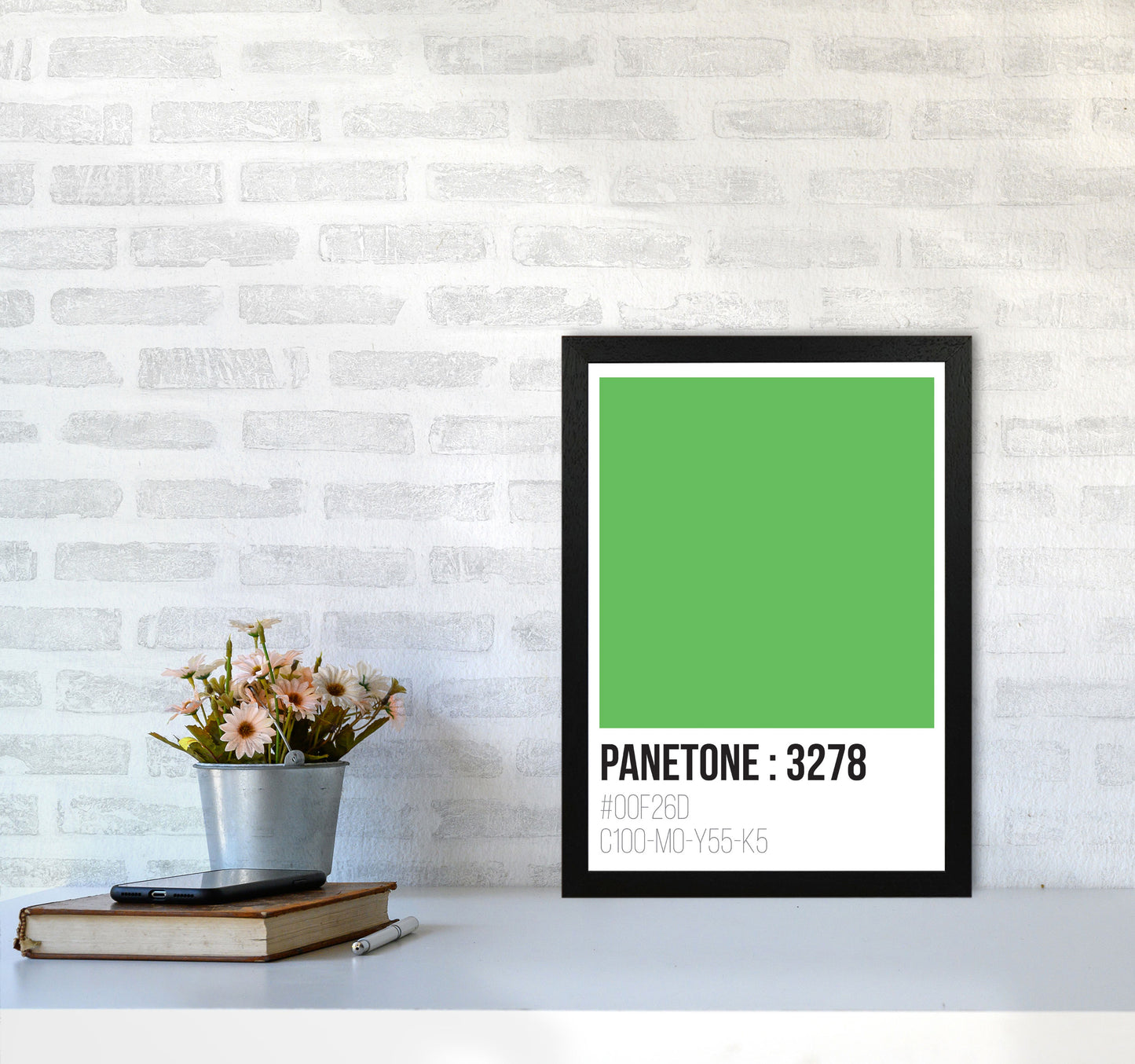 Panetone Colours 3278 Modern Print A3 White Frame