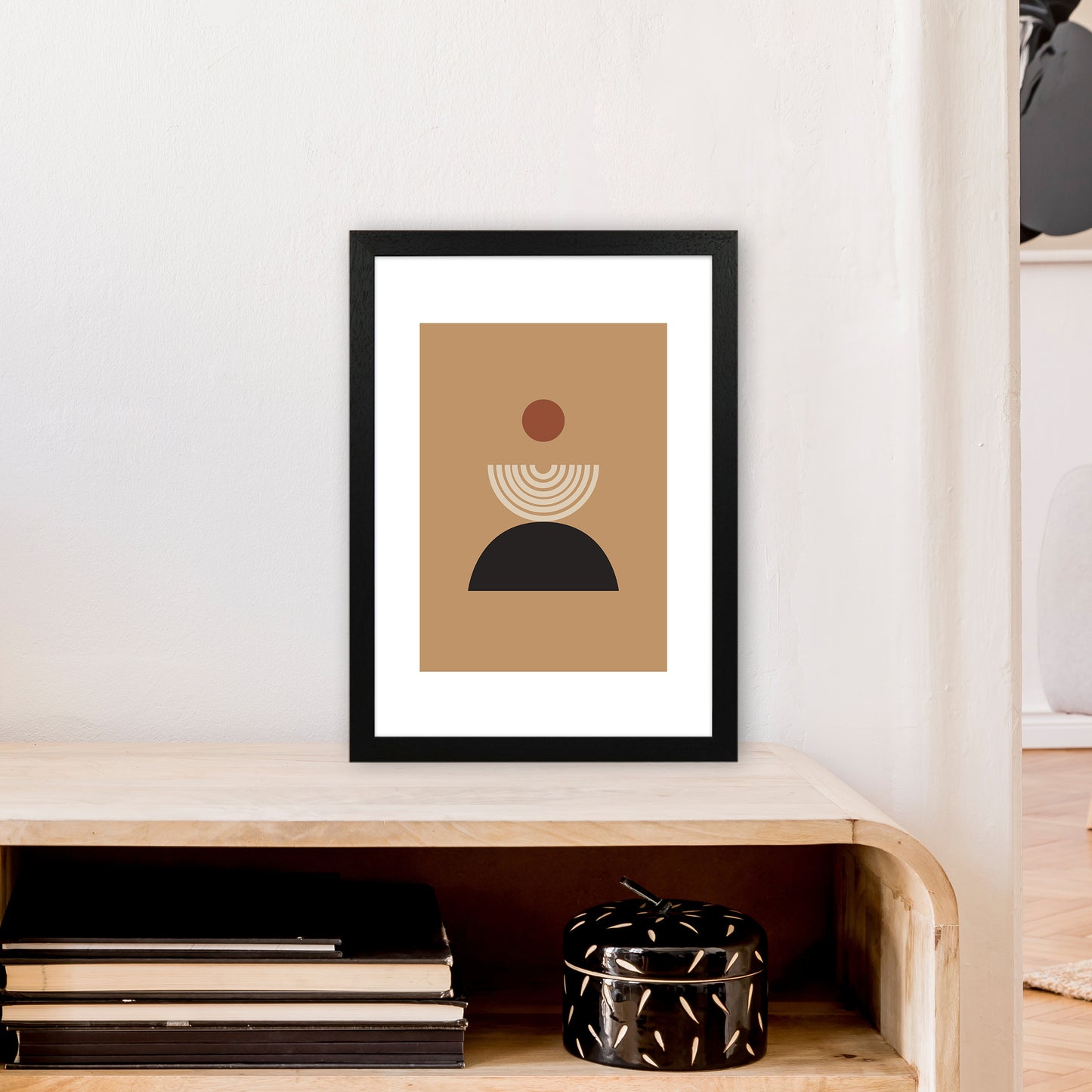 Mica Sand Fountain N19 Art Print by Pixy Paper A3 White Frame
