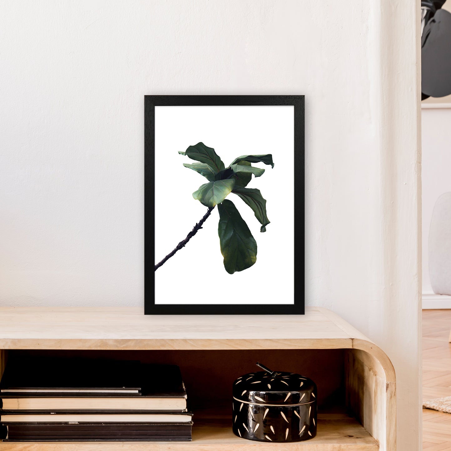 Plant Head Part Two Art Print by Pixy Paper A3 White Frame