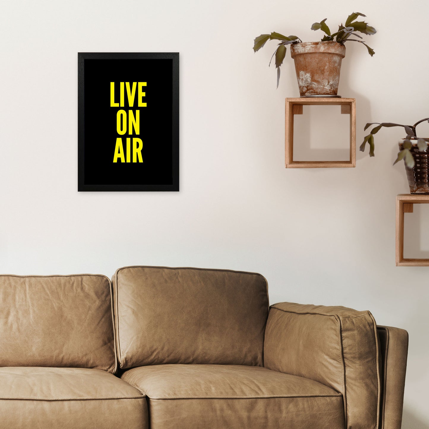 Live On Air Art Print by Pixy Paper A3 White Frame