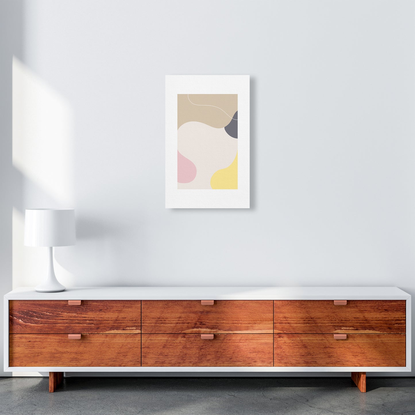 Mila Pink Abstract N24 Art Print by Pixy Paper A3 Canvas