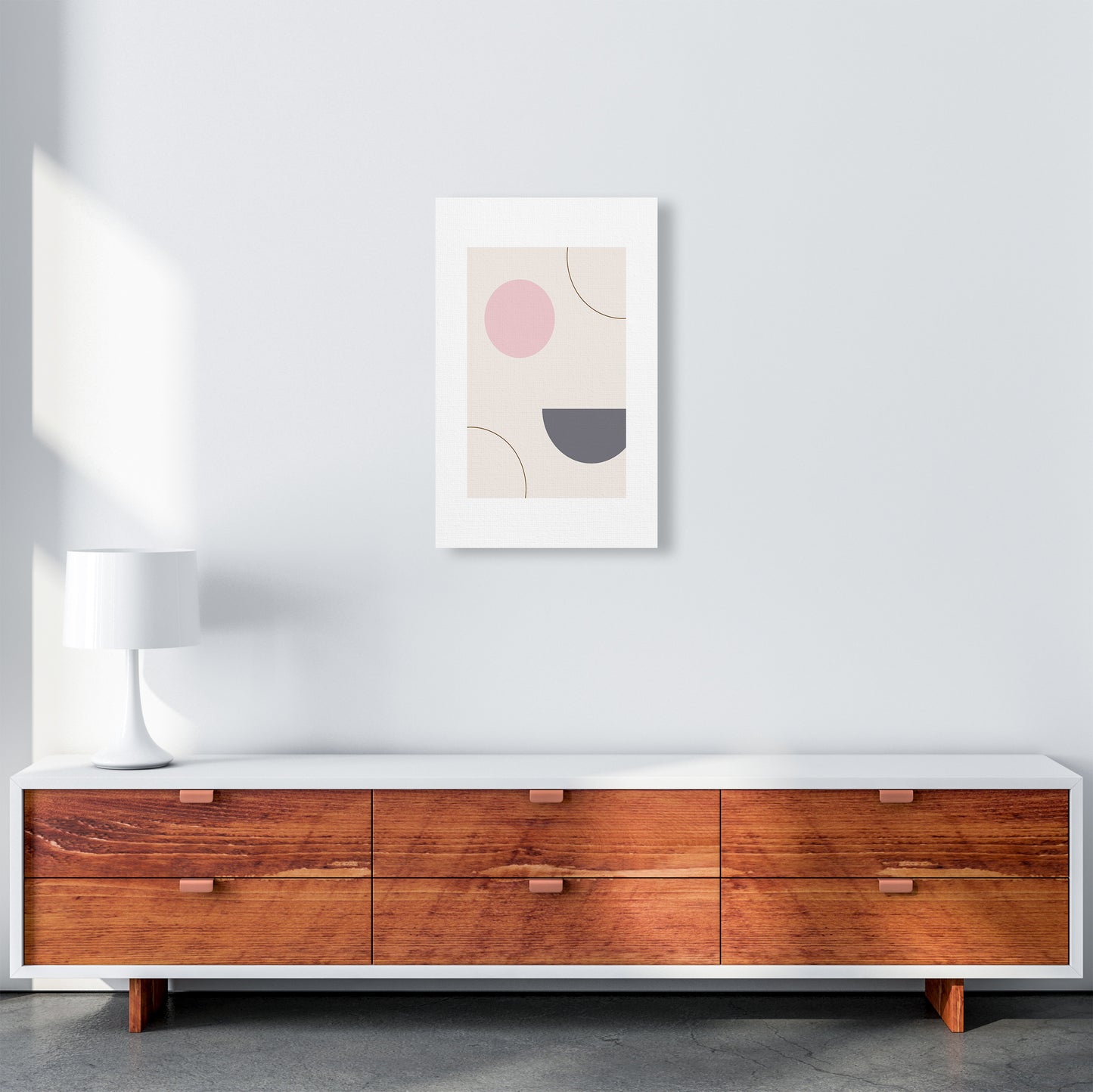 Mila Pink Abstract N23 Art Print by Pixy Paper A3 Canvas