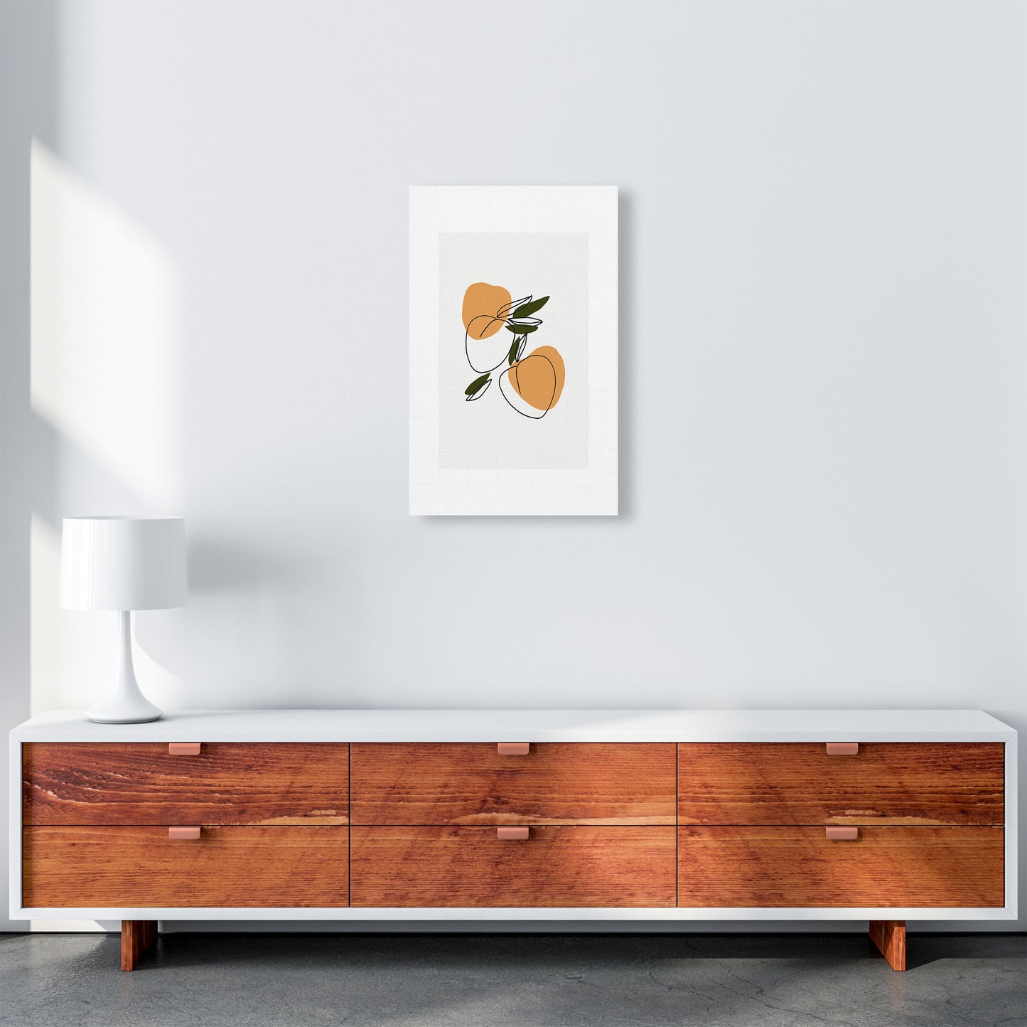 Mica Apricots N3 Art Print by Pixy Paper A3 Canvas