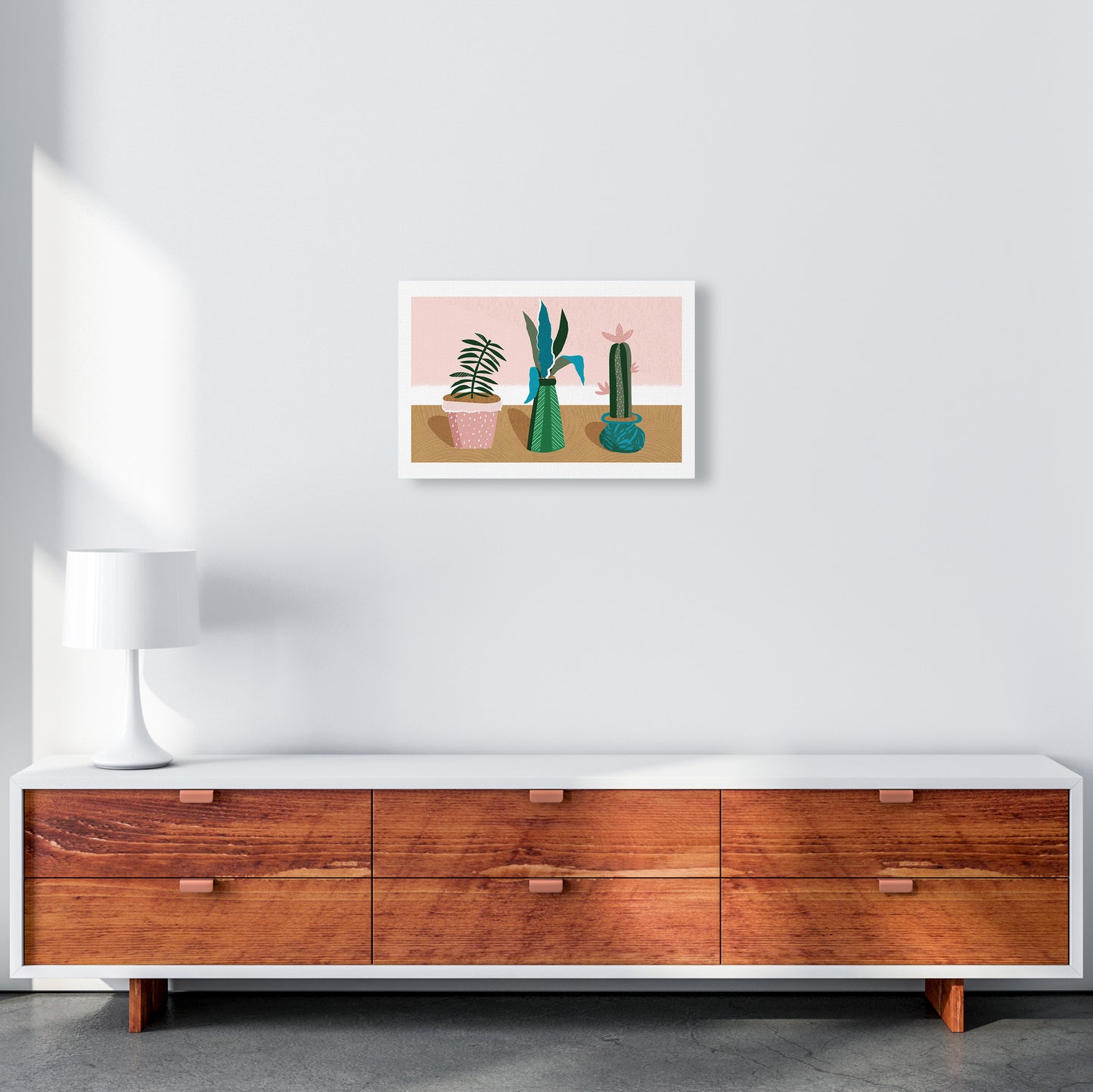 Plant Collection Jungle Abstract Art Print by Pixy Paper A3 Canvas