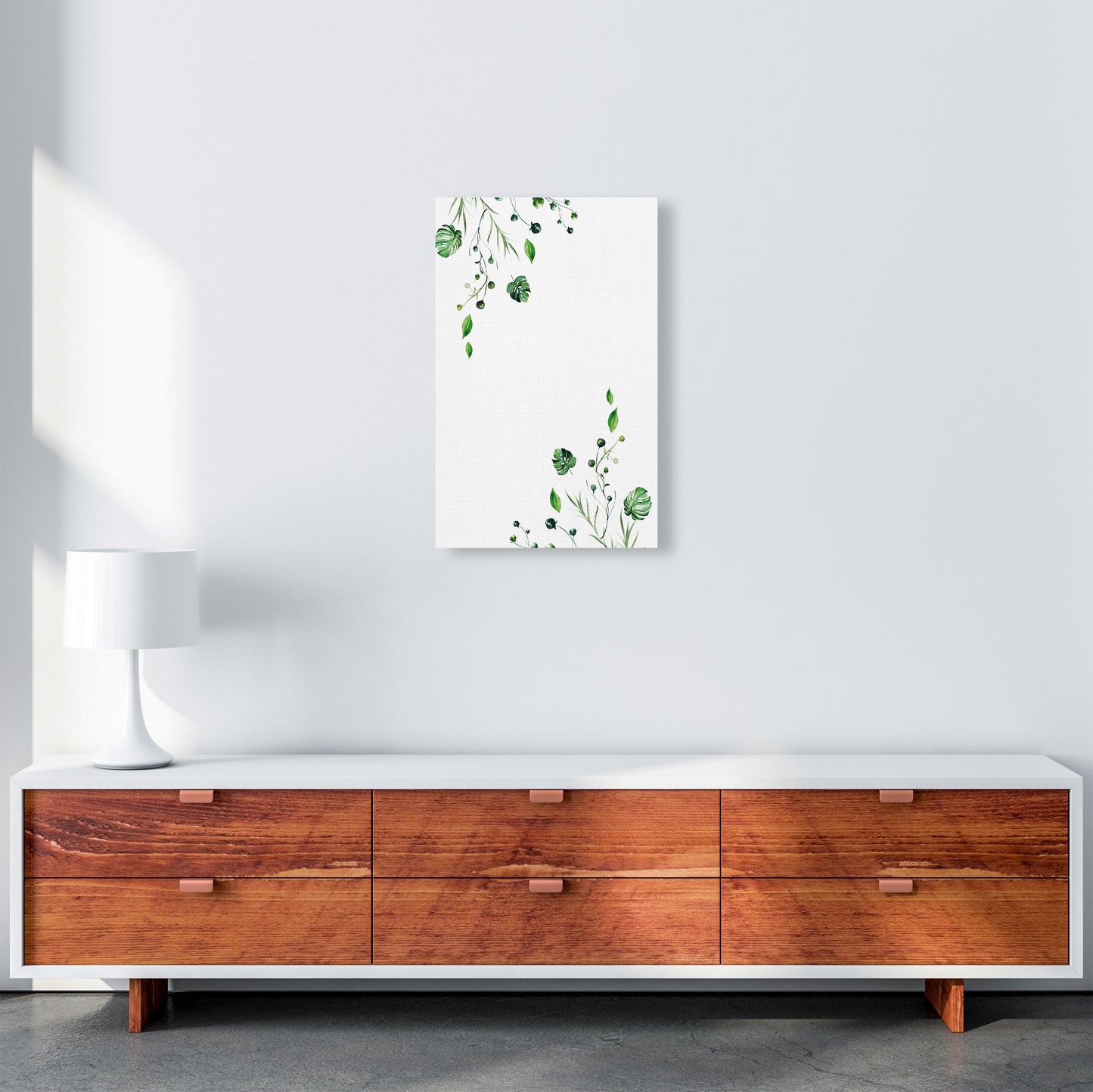 Top And Bottom Plants Exotic Art Print by Pixy Paper A3 Canvas