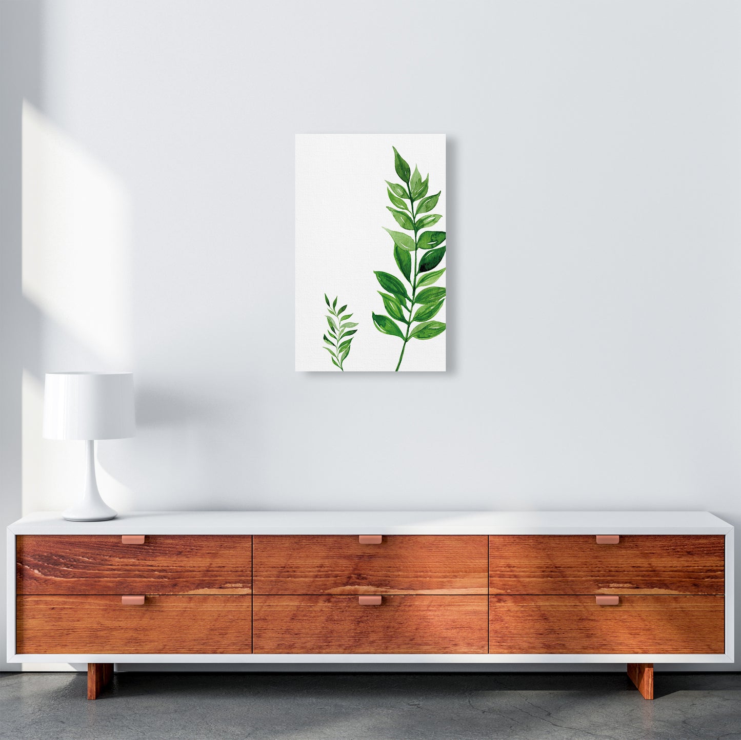 Side Leaf Exotic Art Print by Pixy Paper A3 Canvas