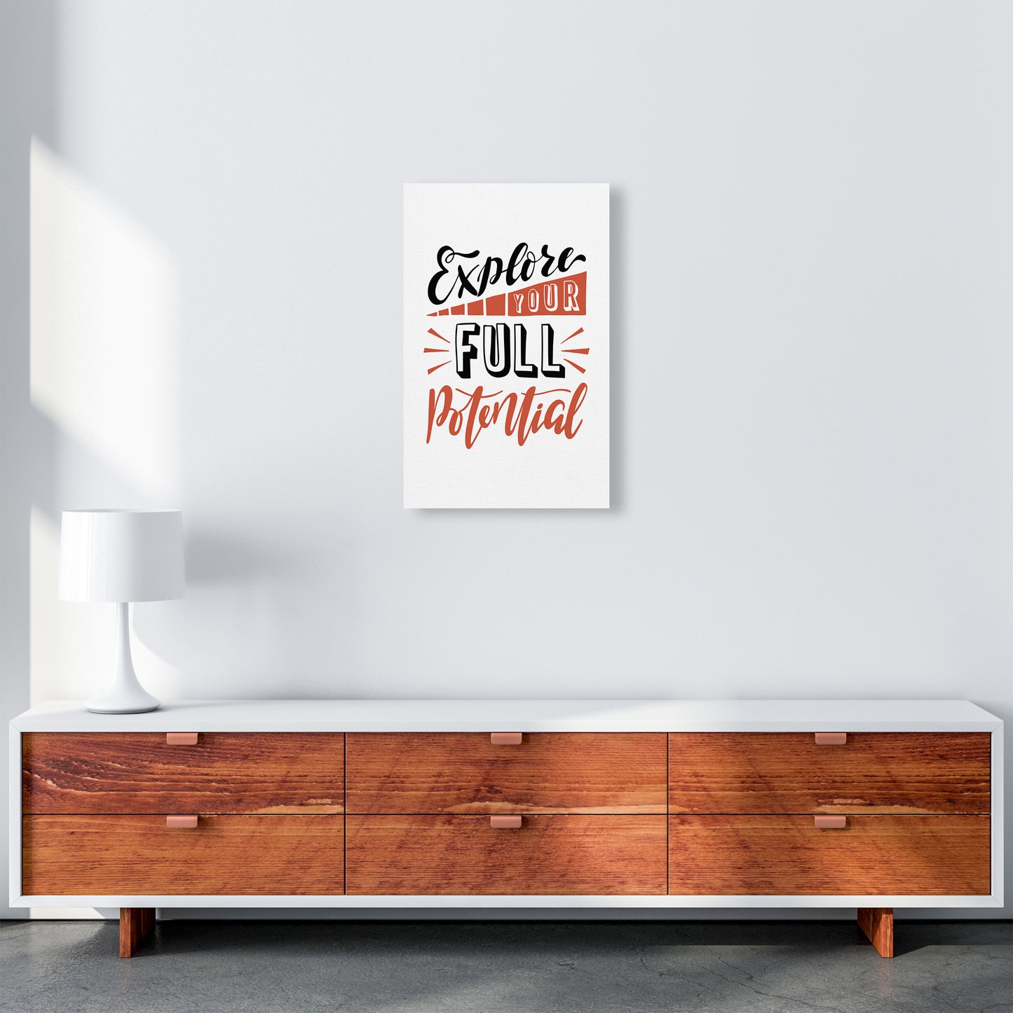 Explore Your Full Potential Art Print by Pixy Paper A3 Canvas