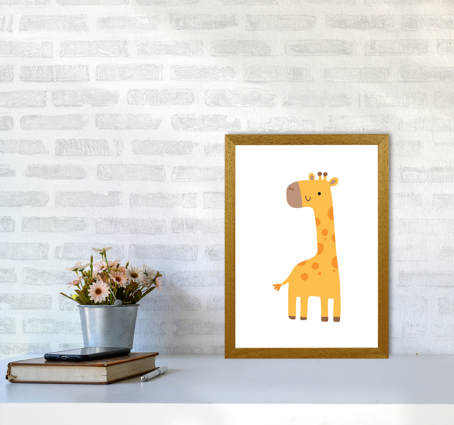 Children's Animals, Giraffe Modern Print A3 Print Only