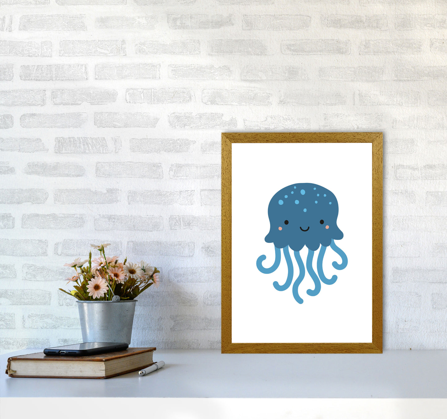Children's Animals, Jellyfish Modern Print A3 Print Only