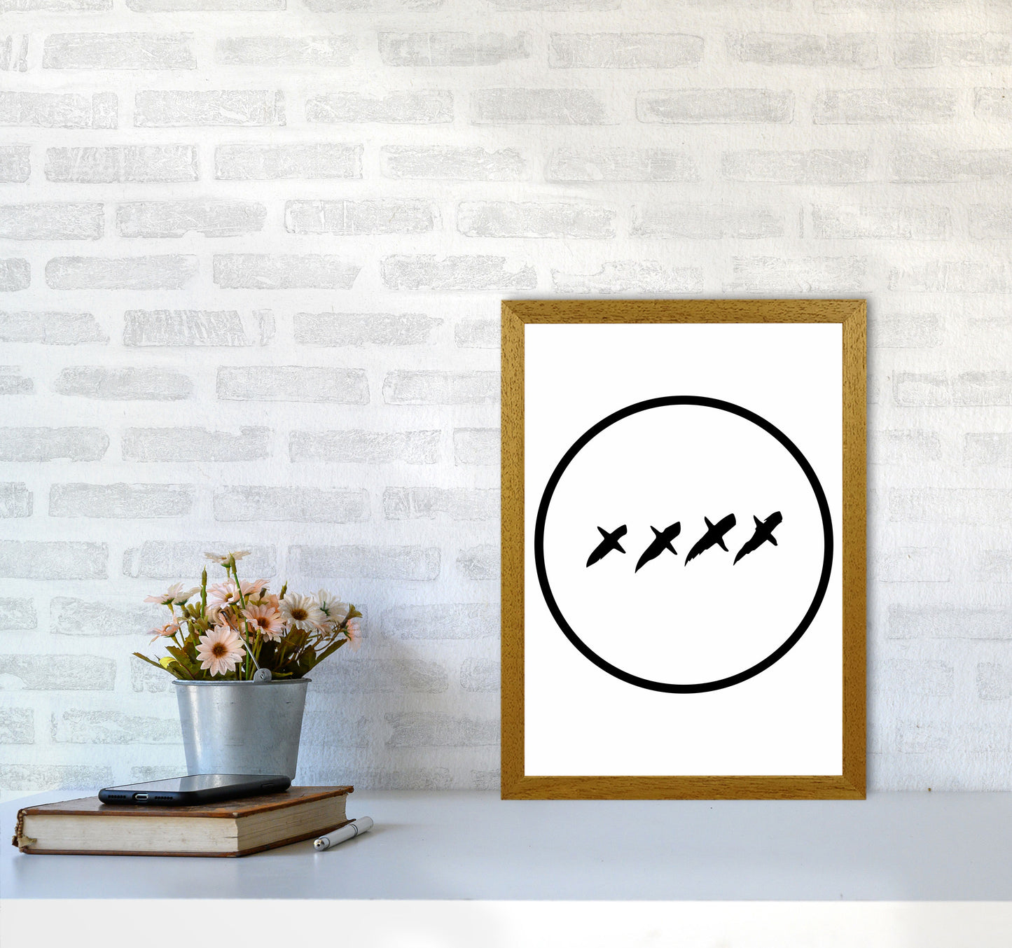 XXXX Kisses Modern Print A3 Print Only