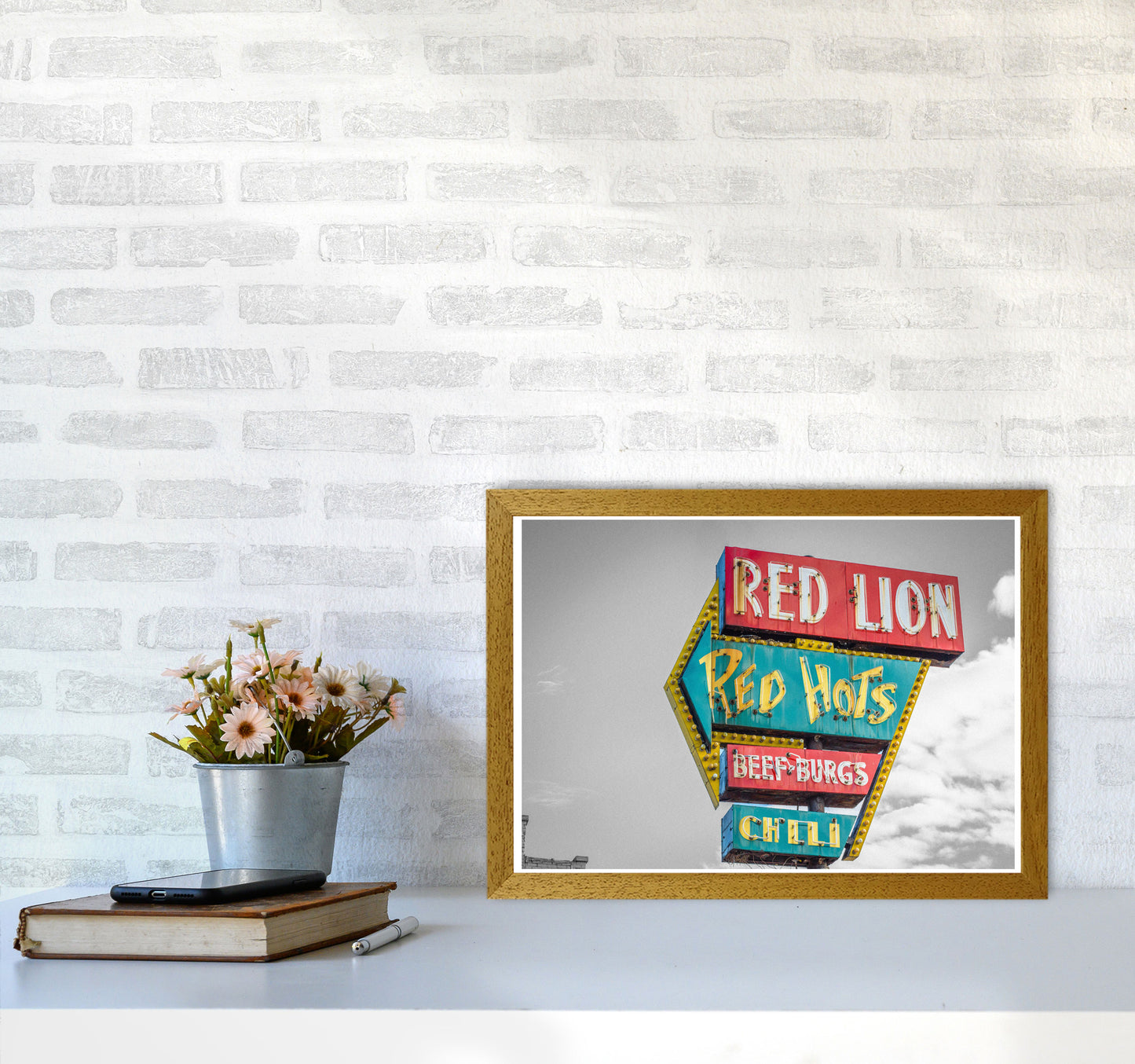 Vintage American Billboard Modern Print A3 Print Only