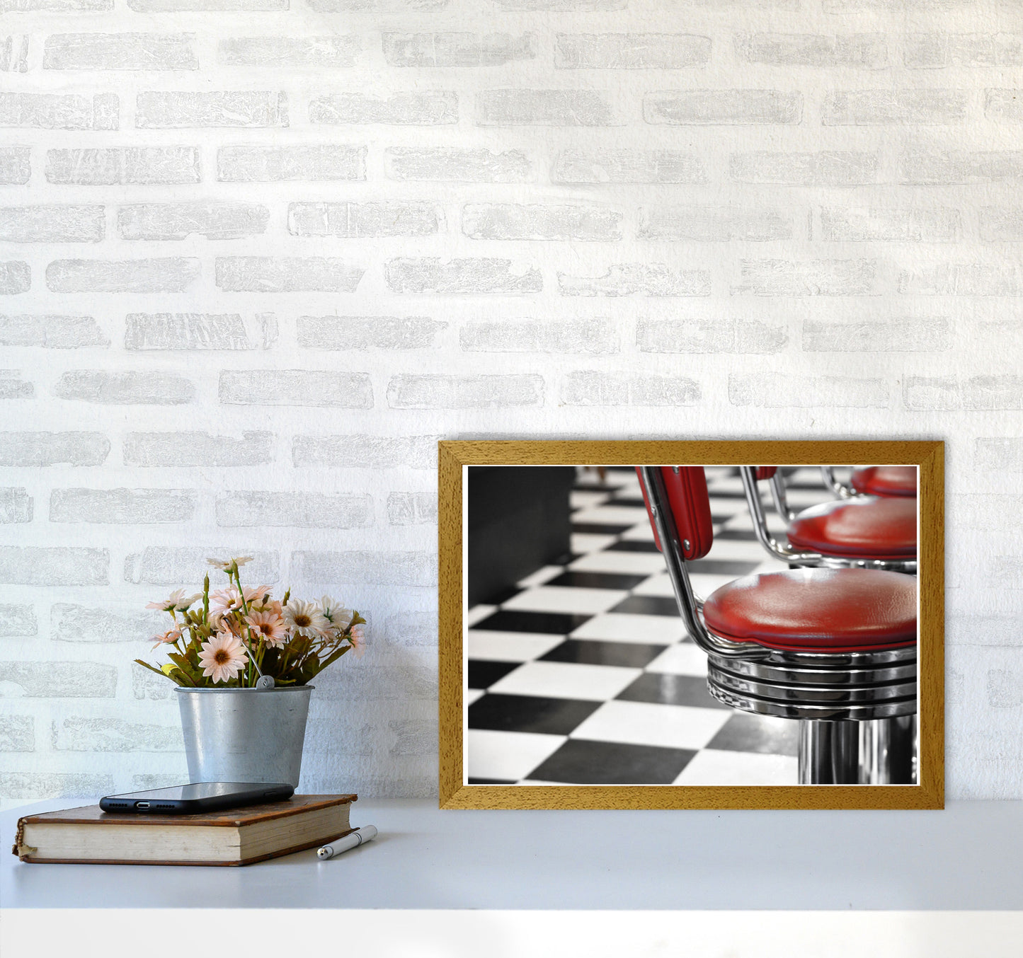 Vintage American Diner Modern Print A3 Print Only