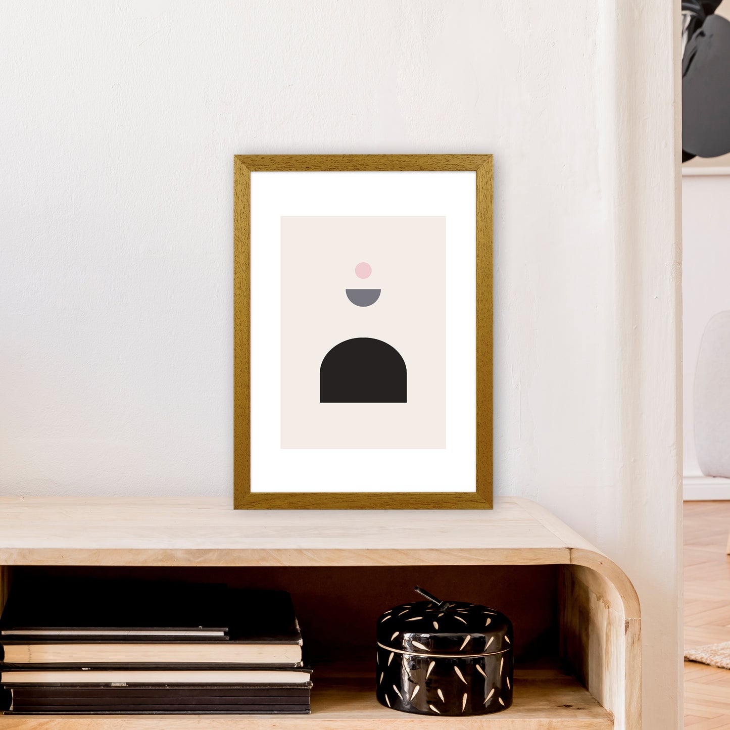Mila Pink Abstract N13 Art Print by Pixy Paper A3 Print Only