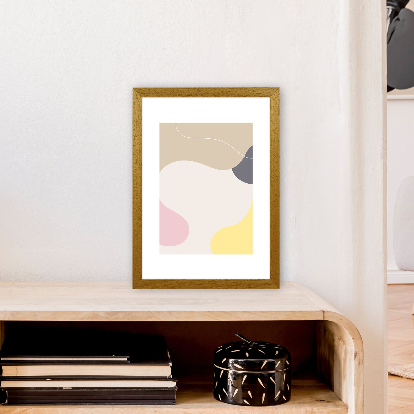 Mila Pink Abstract N24 Art Print by Pixy Paper A3 Print Only