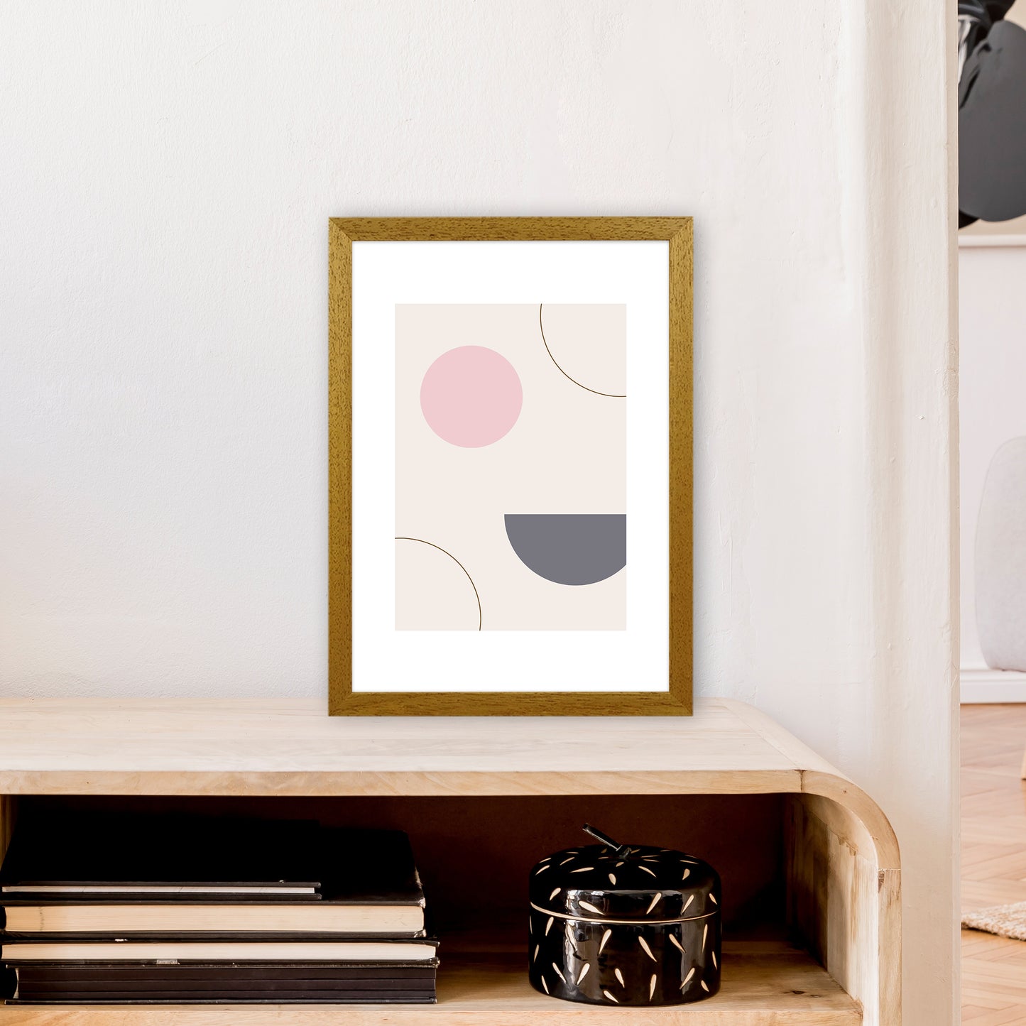 Mila Pink Abstract N23 Art Print by Pixy Paper A3 Print Only